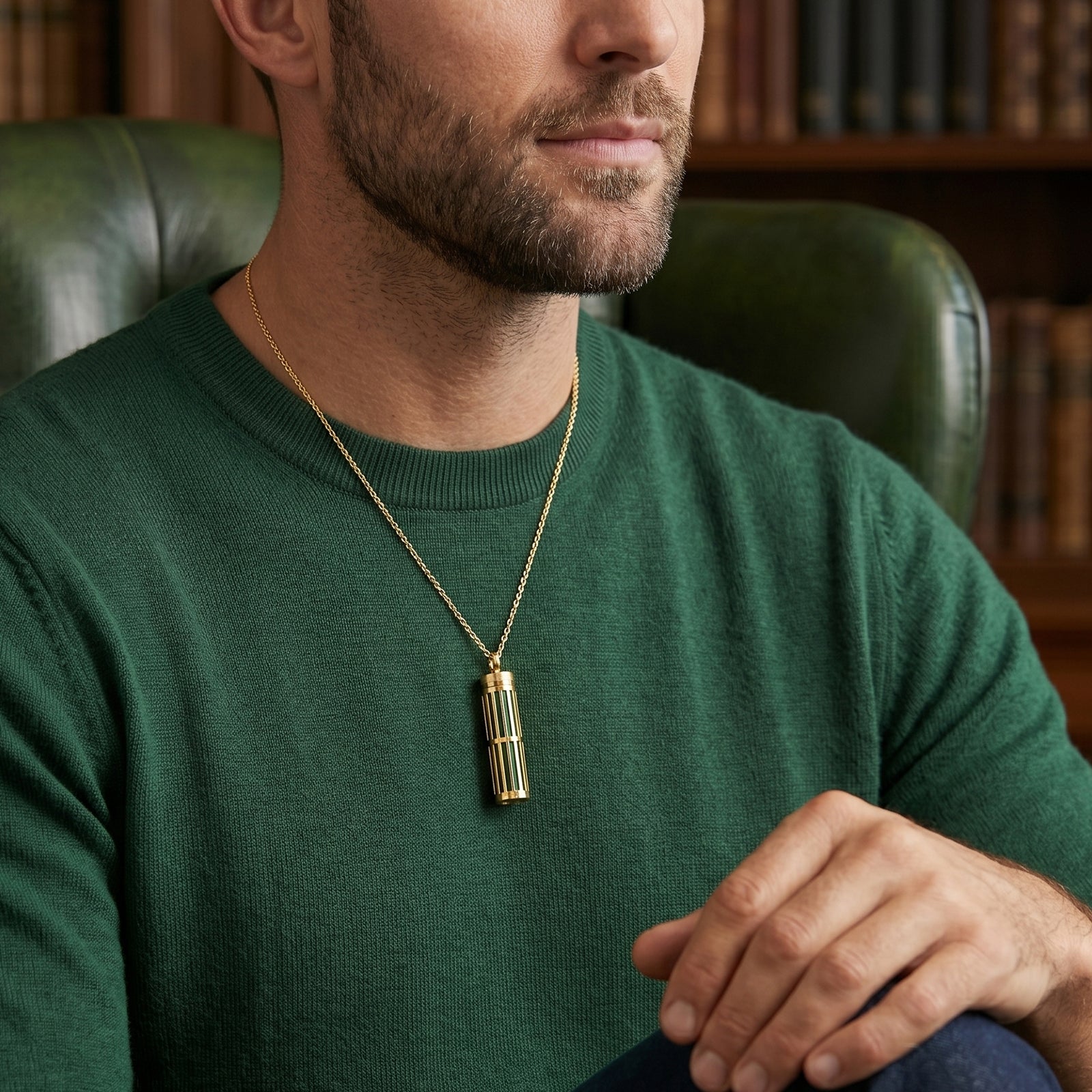 18k Gold Aromatherapy Pendant Necklace | Luxury Scent Diffuser