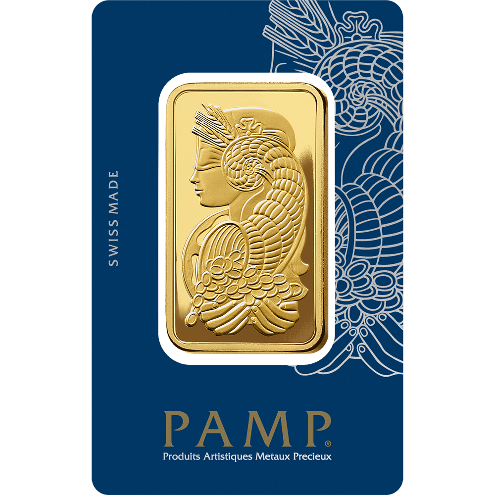 100g SUISSE PAMP GOLD BAR – 24K (999.9) PURE GOLD - SEALED & CERTIFIED