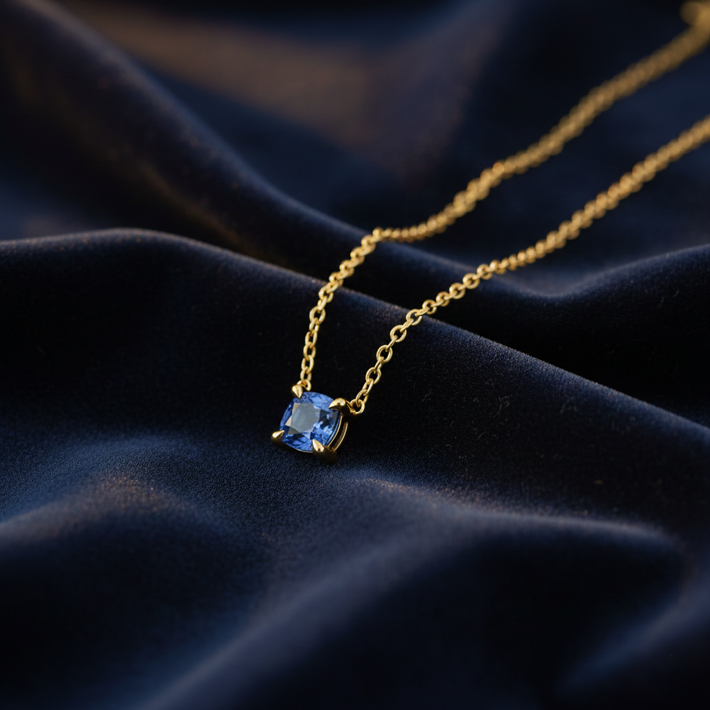 18K Gold Custom Birthstone Necklace | Perfect Gift for Her