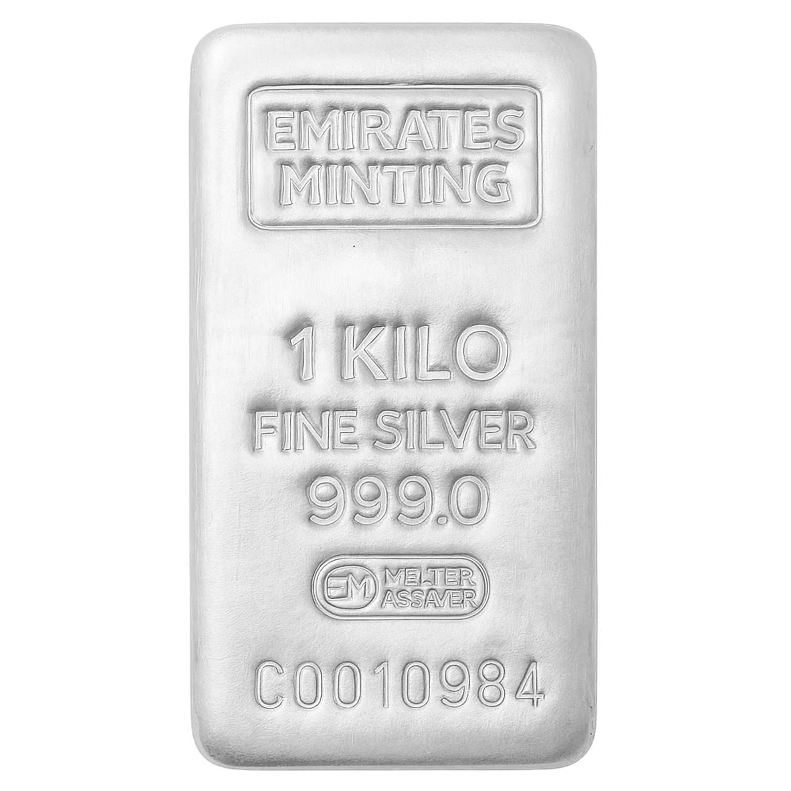 Emirates Minting 1kg Silver Bar – 999.0 Fine Silver