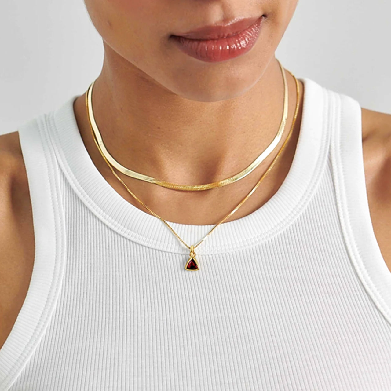 Personalized Birthstone Necklace | Dainty 18K Gold Jewelry