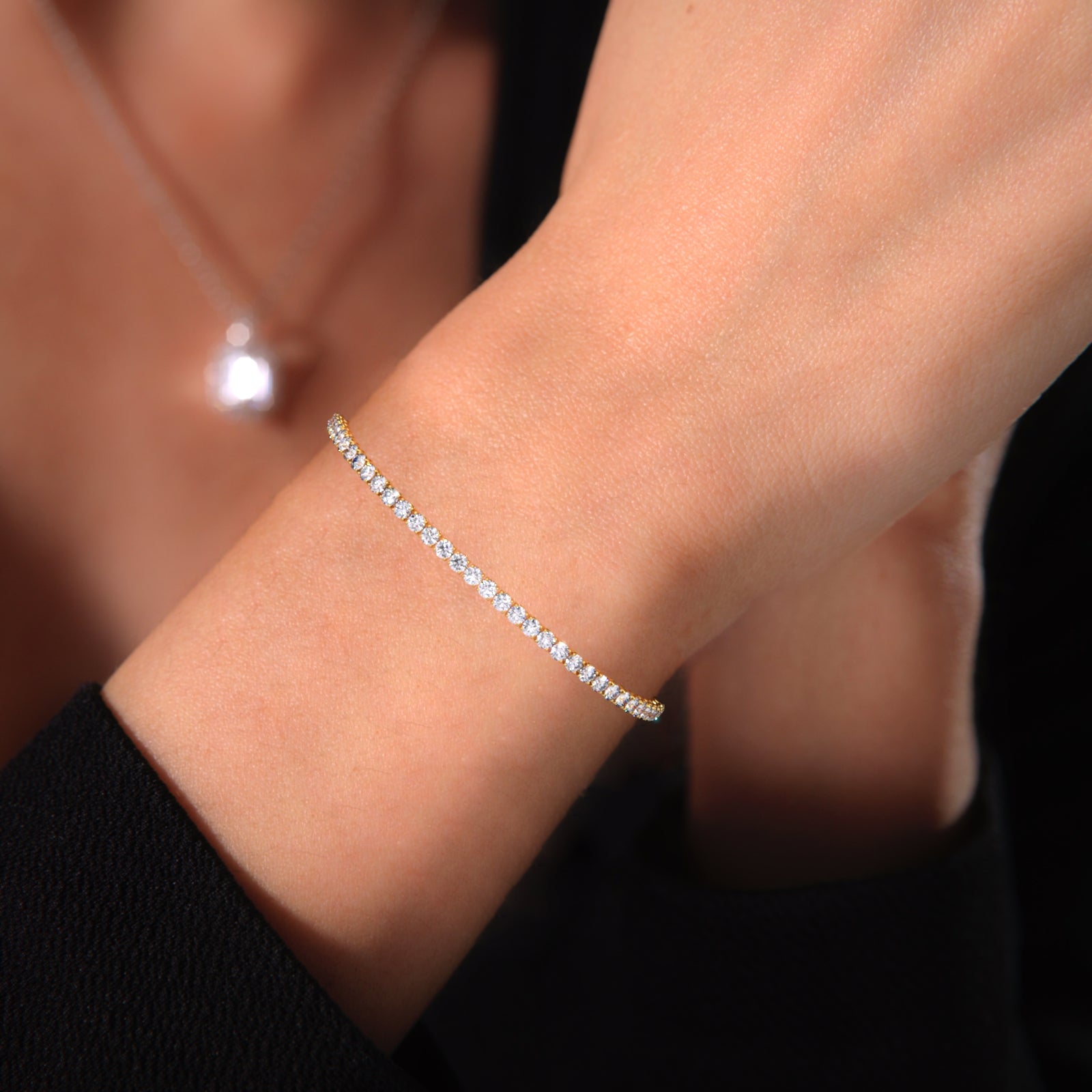 18K Gold Diamond Tennis Bracelet