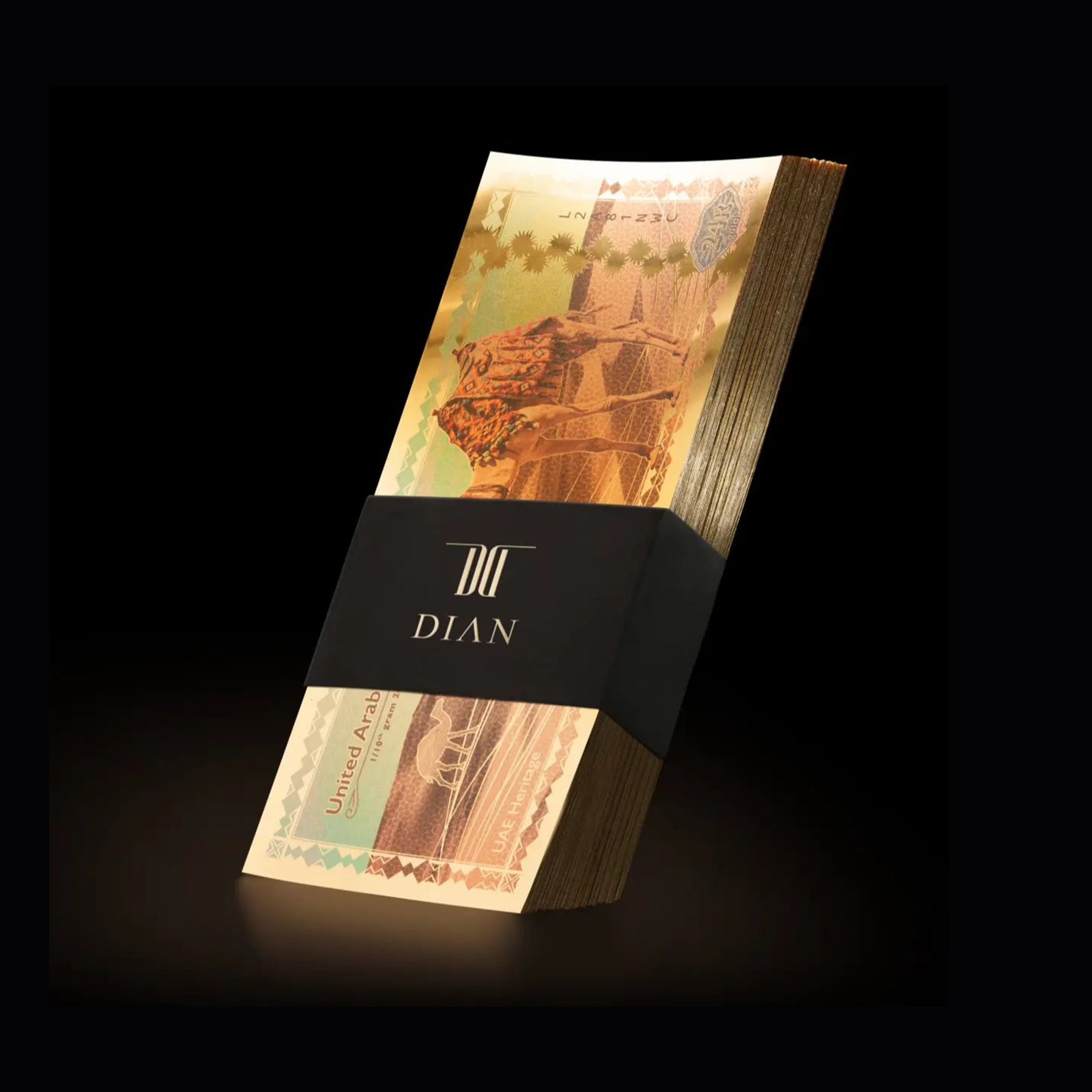 DUBAI'S FIRST GOLD NOTE SOUVENIR