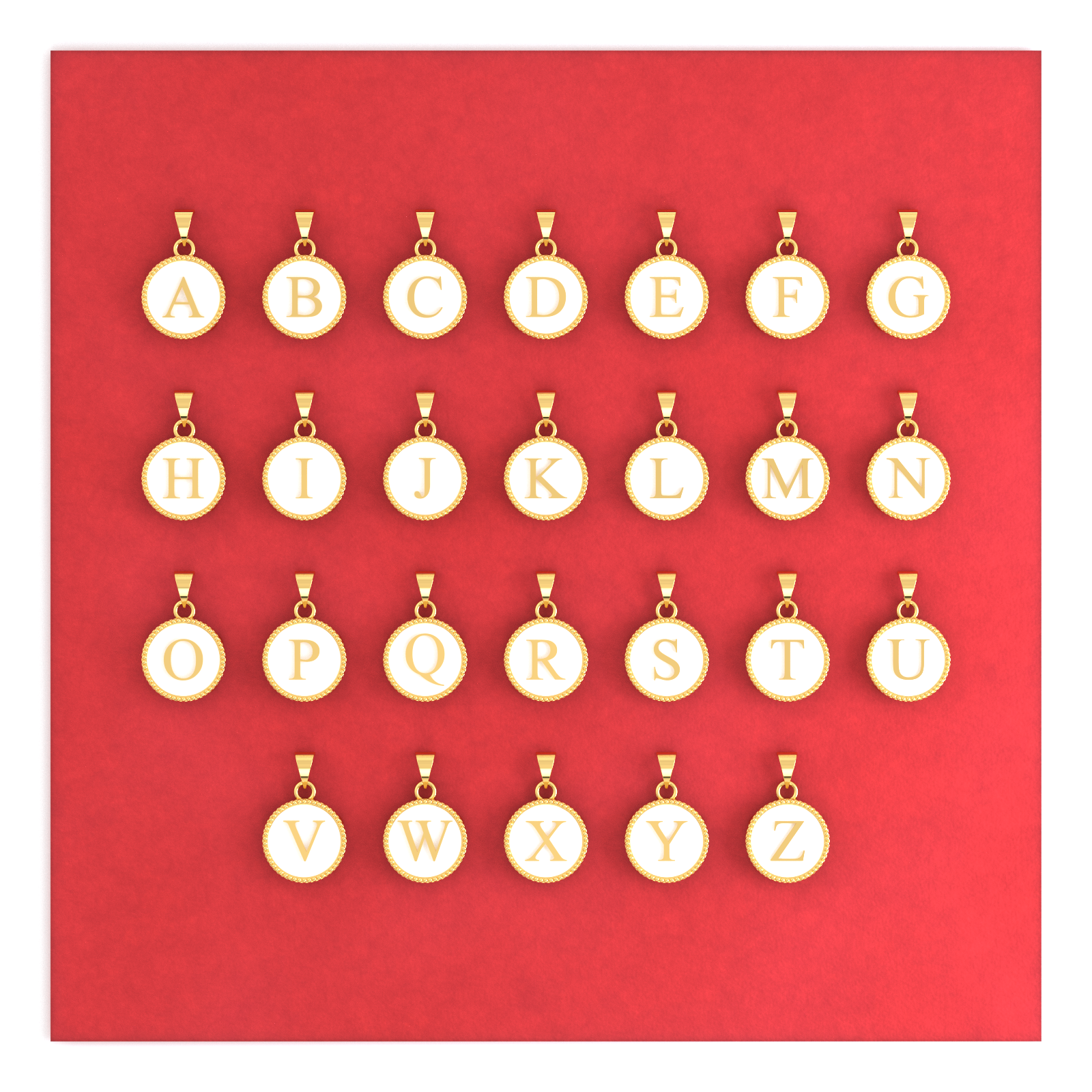 18K Gold Initial Pendant Necklace (A–Z)