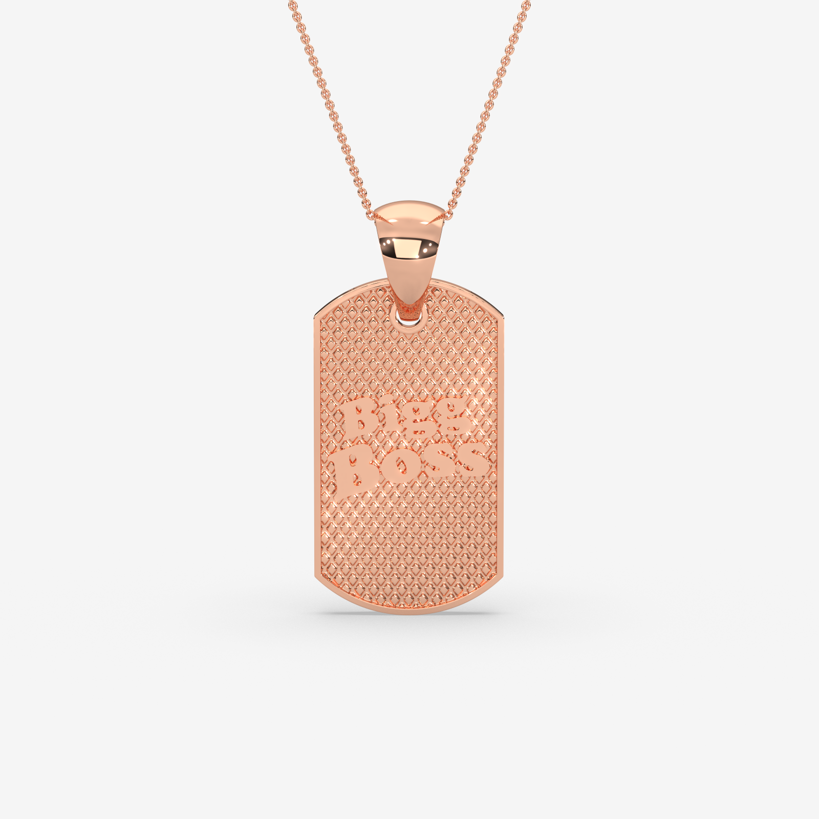 Bigg Daddy Gold Dog Tag Pendant | Personalized Men's Jewelry