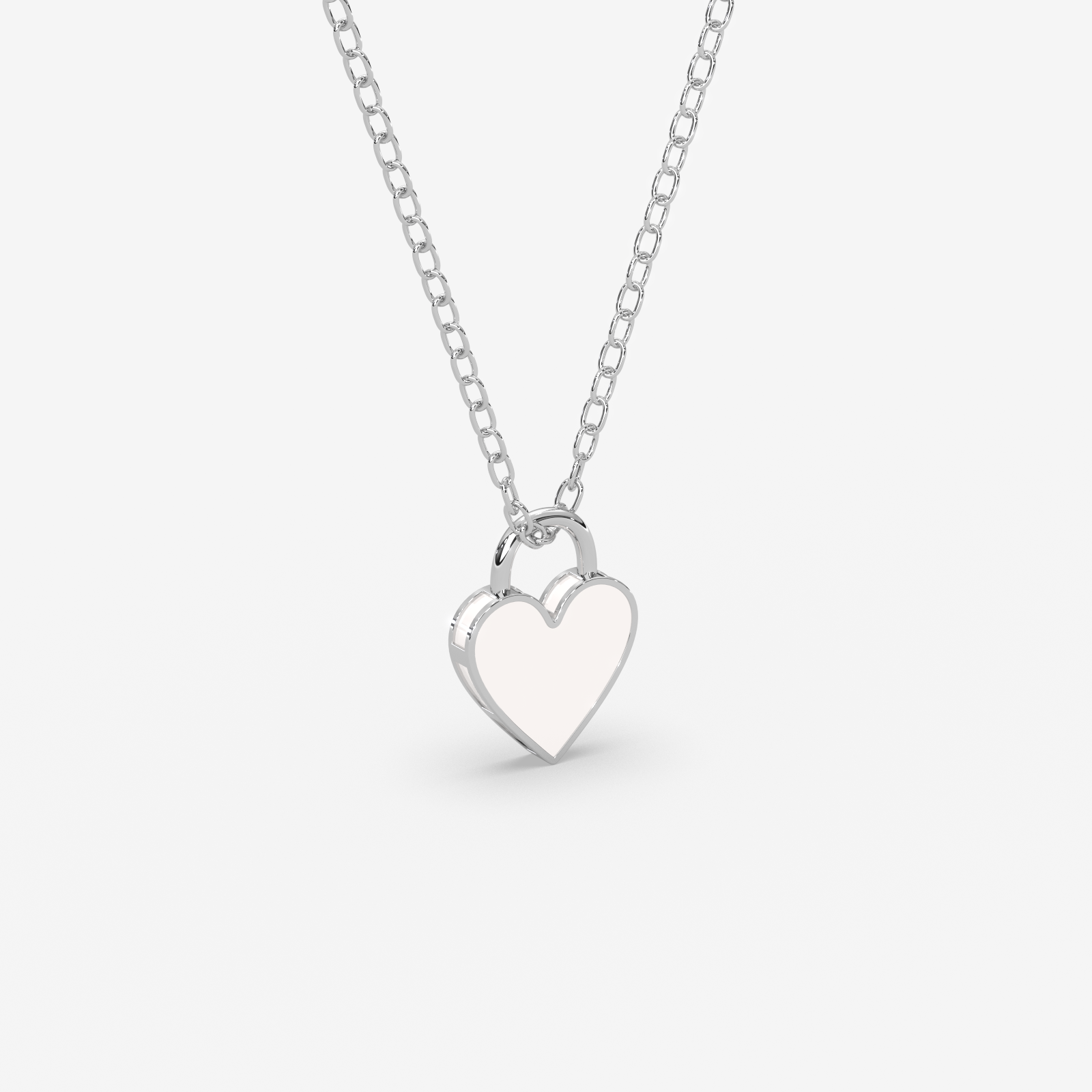 18k Gold Heart Padlock Pendant Necklace | Premium Dainty Jewelry