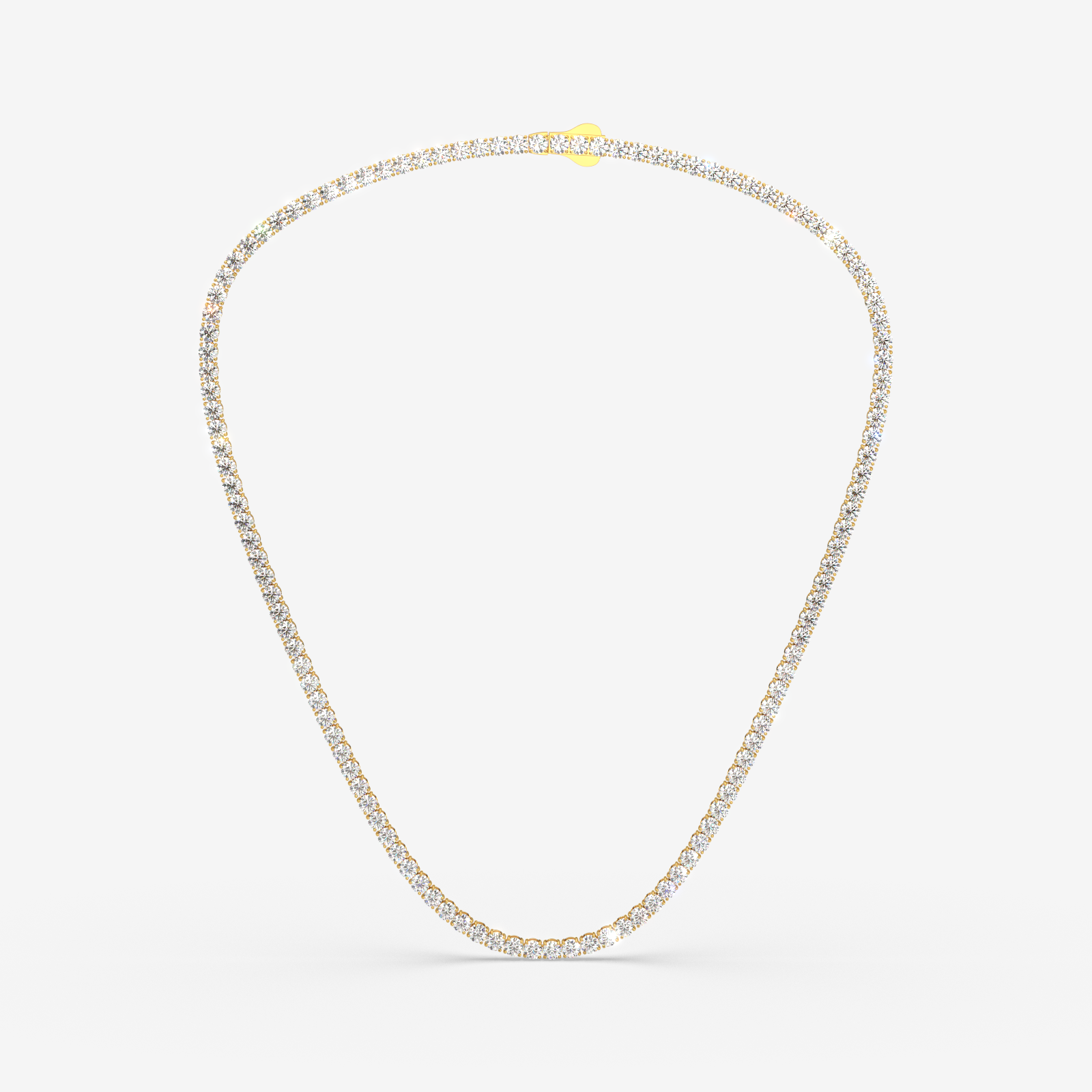 18K Gold Diamond Tennis Necklace