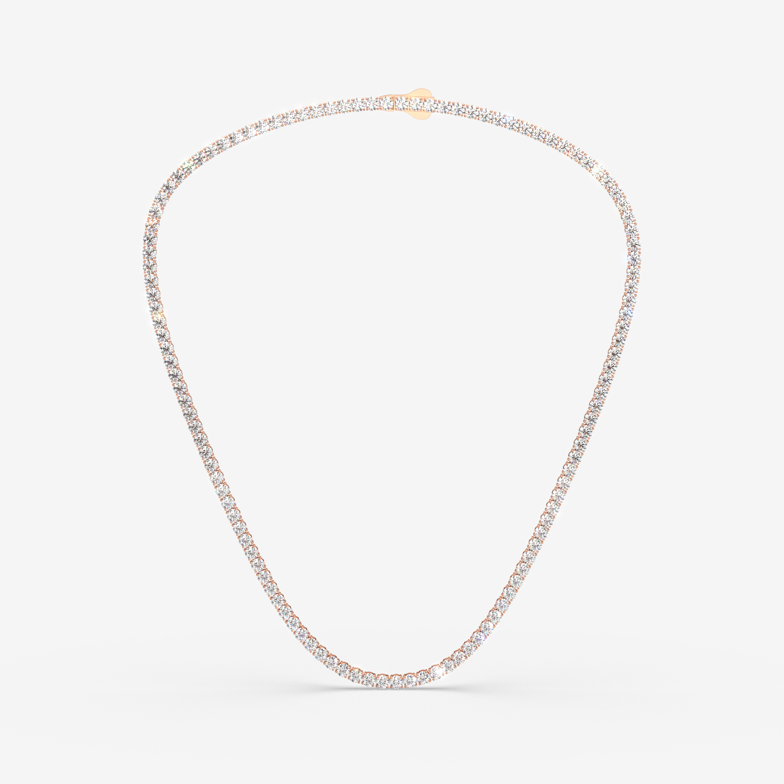 18K Gold Diamond Tennis Necklace