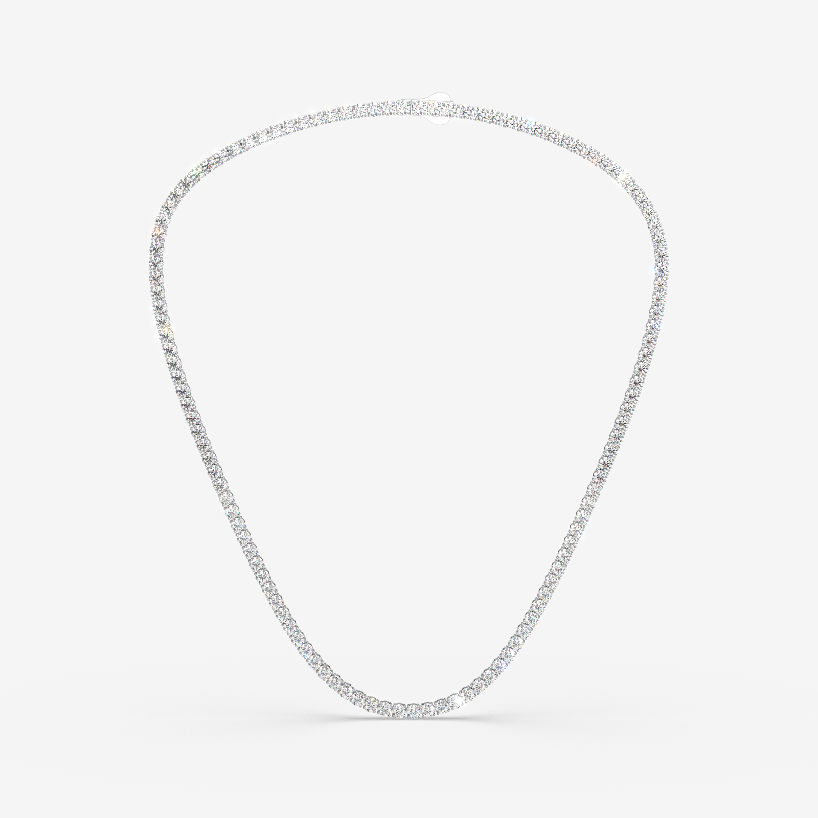 18K Gold Diamond Tennis Necklace