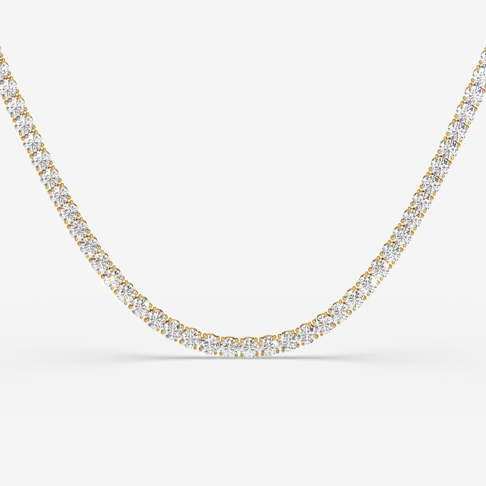 18K Gold Diamond Tennis Necklace
