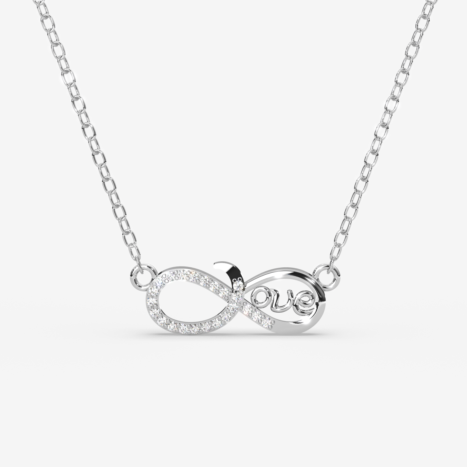 18K Gold Diamond Infinity Love Necklace - Dainty & Elegant Jewelry Gift