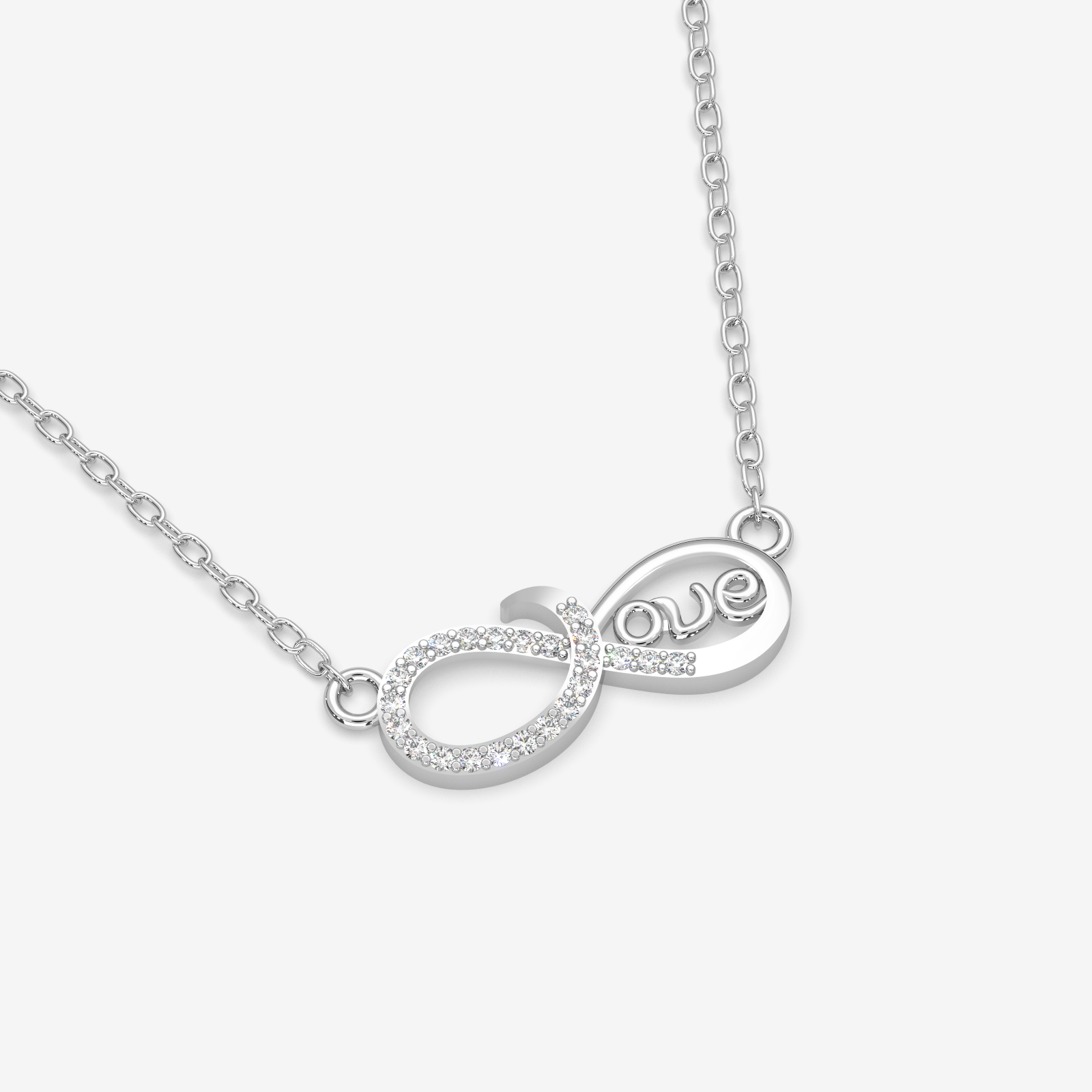 18K Gold Diamond Infinity Love Necklace - Dainty & Elegant Jewelry Gift