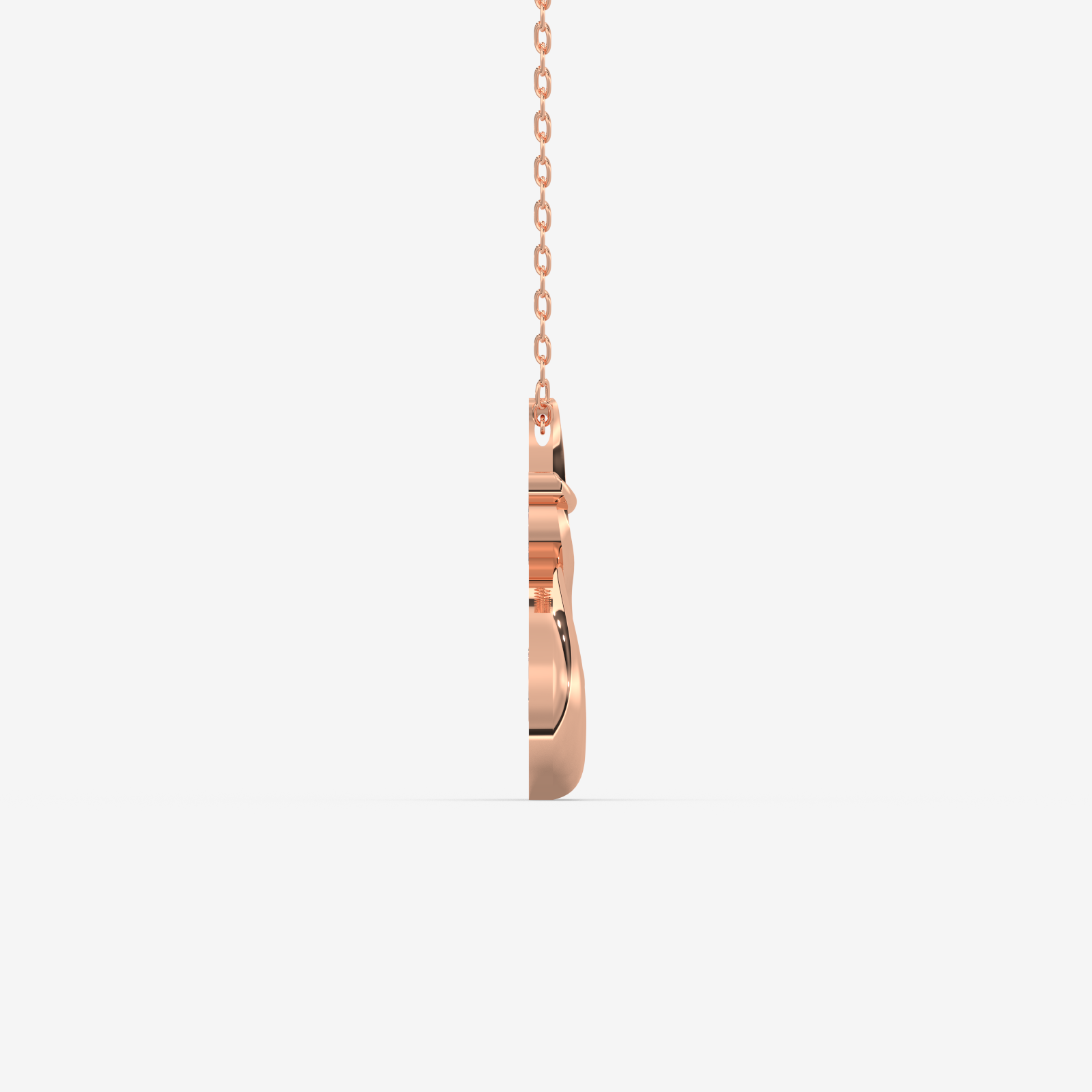 18K Gold Modern Abstract Pendant Necklace - Elegant Gold Jewelry for Women