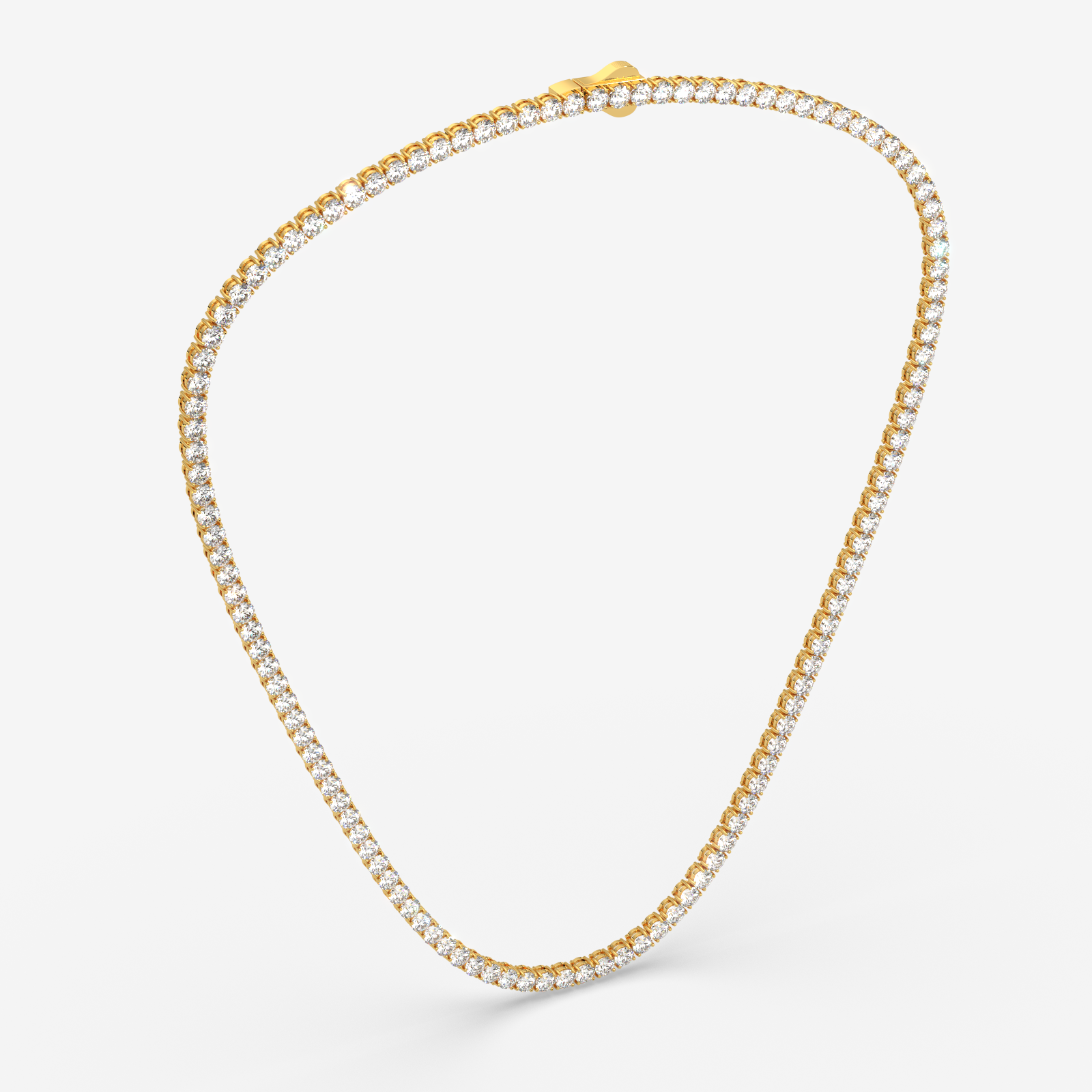 18K Gold Diamond Tennis Necklace