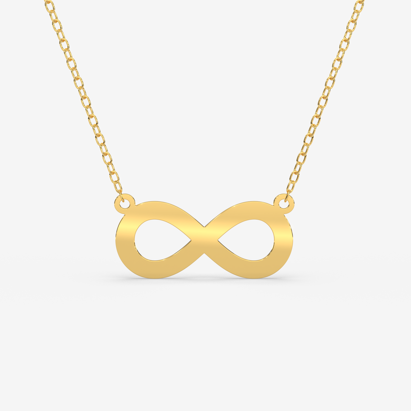 18K Gold Infinity Necklace - Dainty & Timeless Gold Infinity Pendant