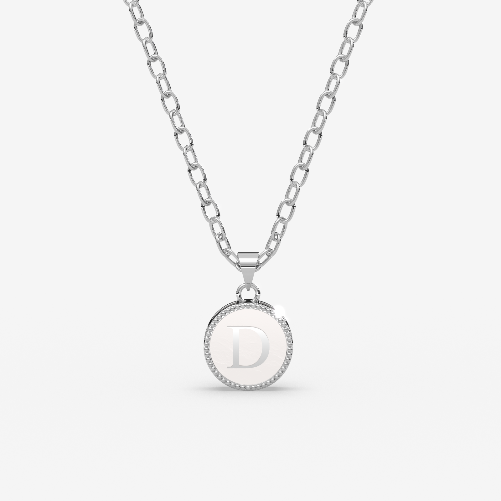 18K Gold Initial Pendant Necklace (A–Z)