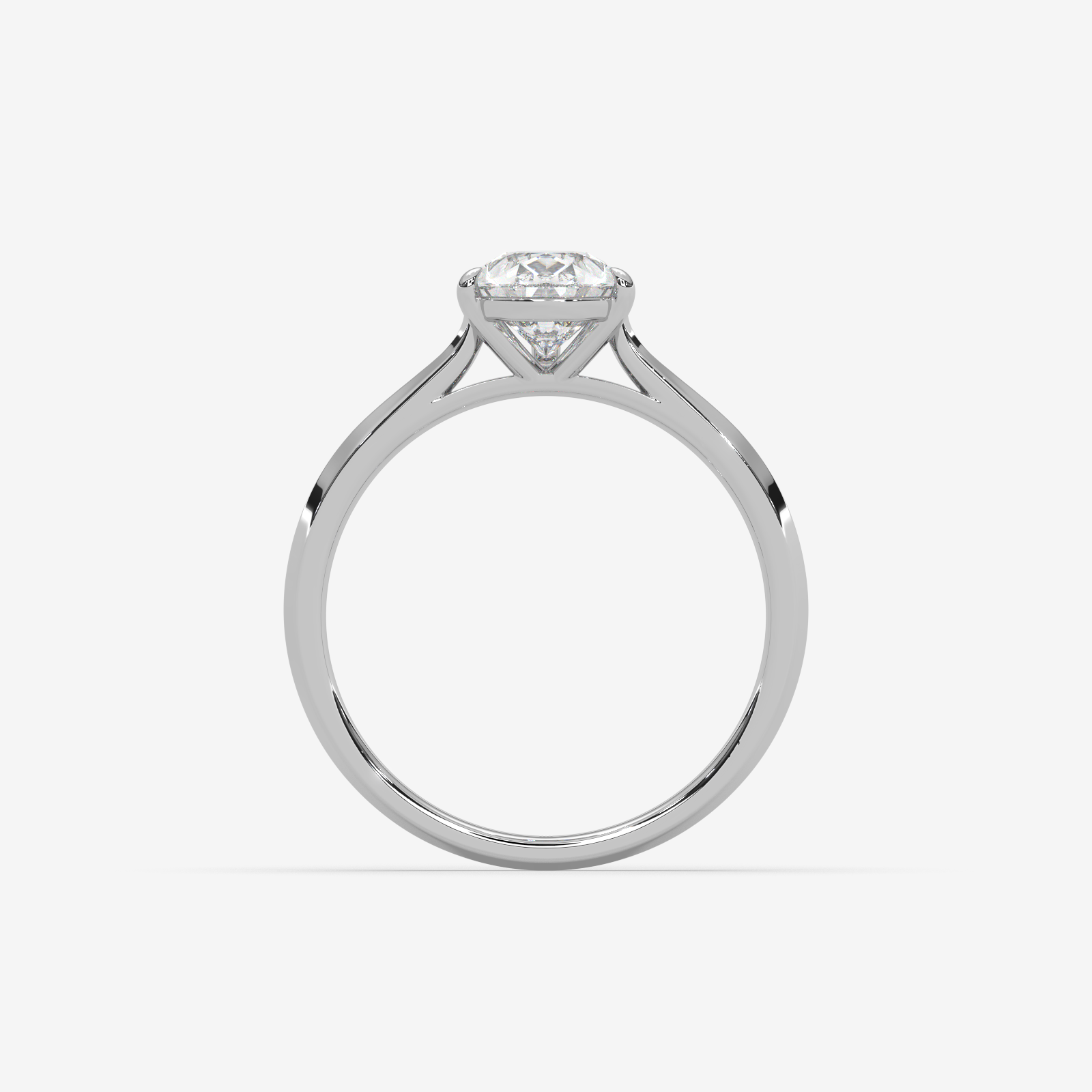 Solid Gold Pear Cut Solitaire Engagement Ring | Handcrafted Teardrop Diamond Ring