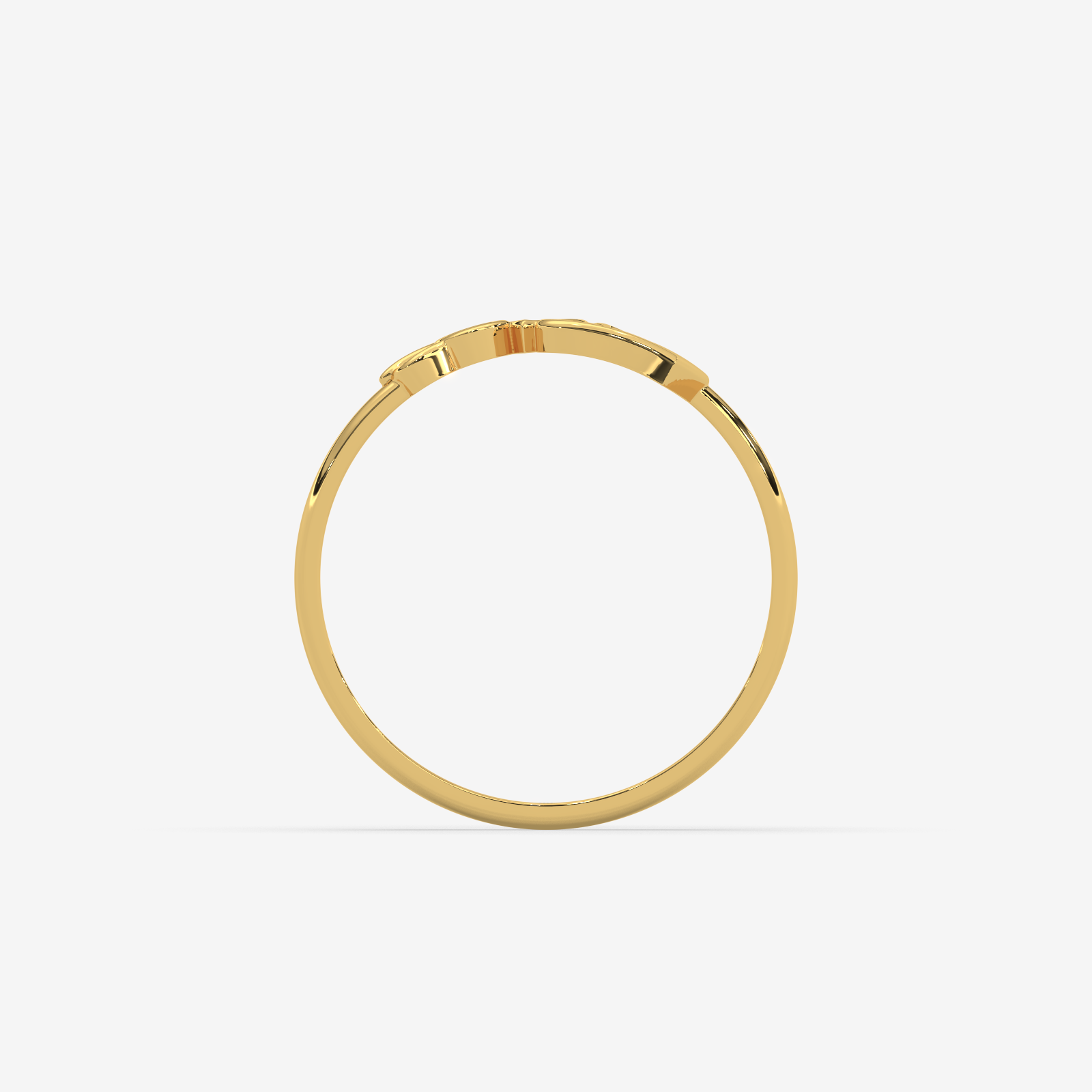 18k Gold "Love" Script Heart Ring | Dainty & Elegant Jewelry