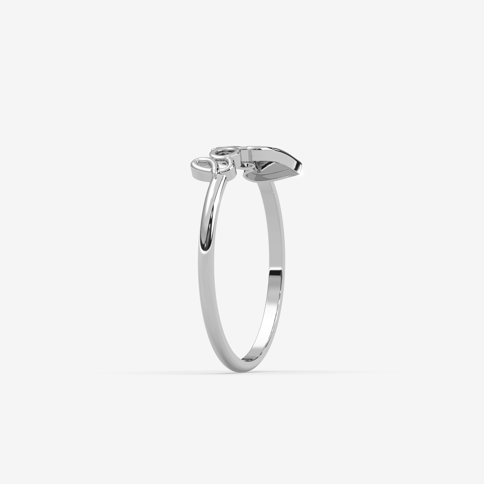 18k Gold "Love" Script Heart Ring | Dainty & Elegant Jewelry