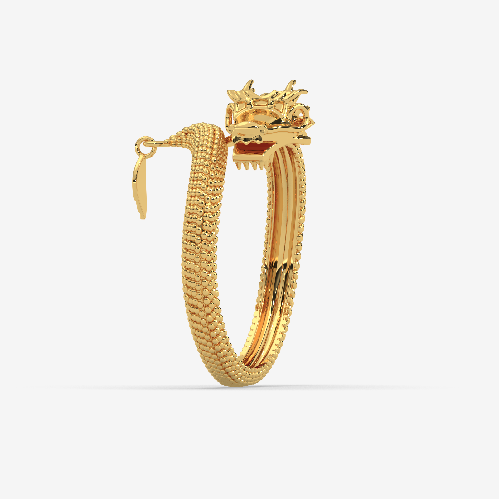 Elegant 18k Gold Dragon Ring for Women | Solid Gold Chinese Dragon Statement Jewelry