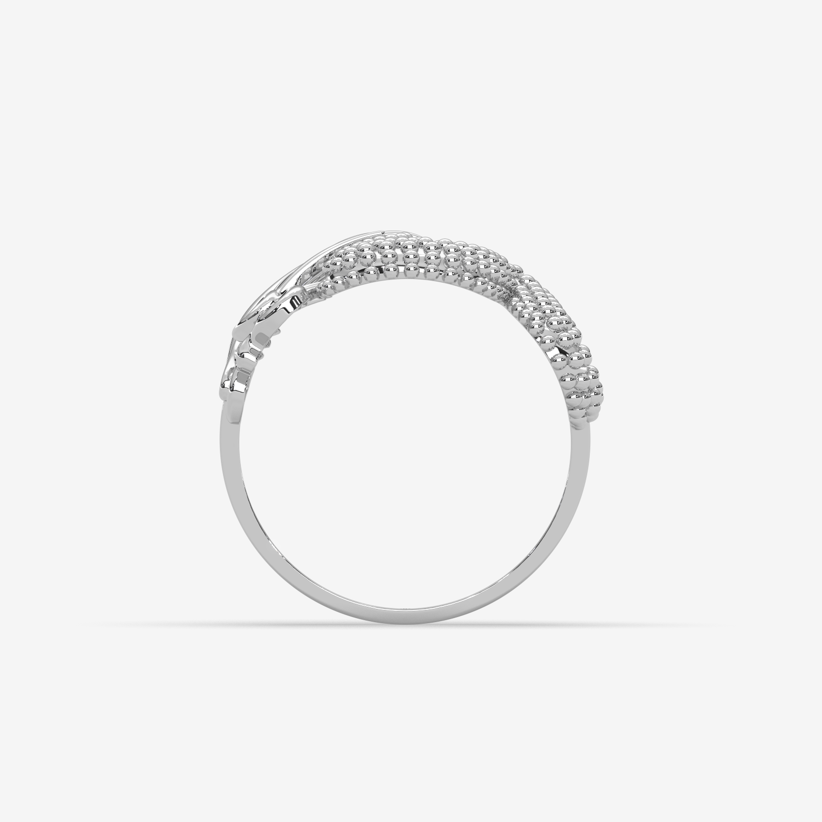 18k Gold Statement Ring for Women | Ornate Handcrafted Textured Design