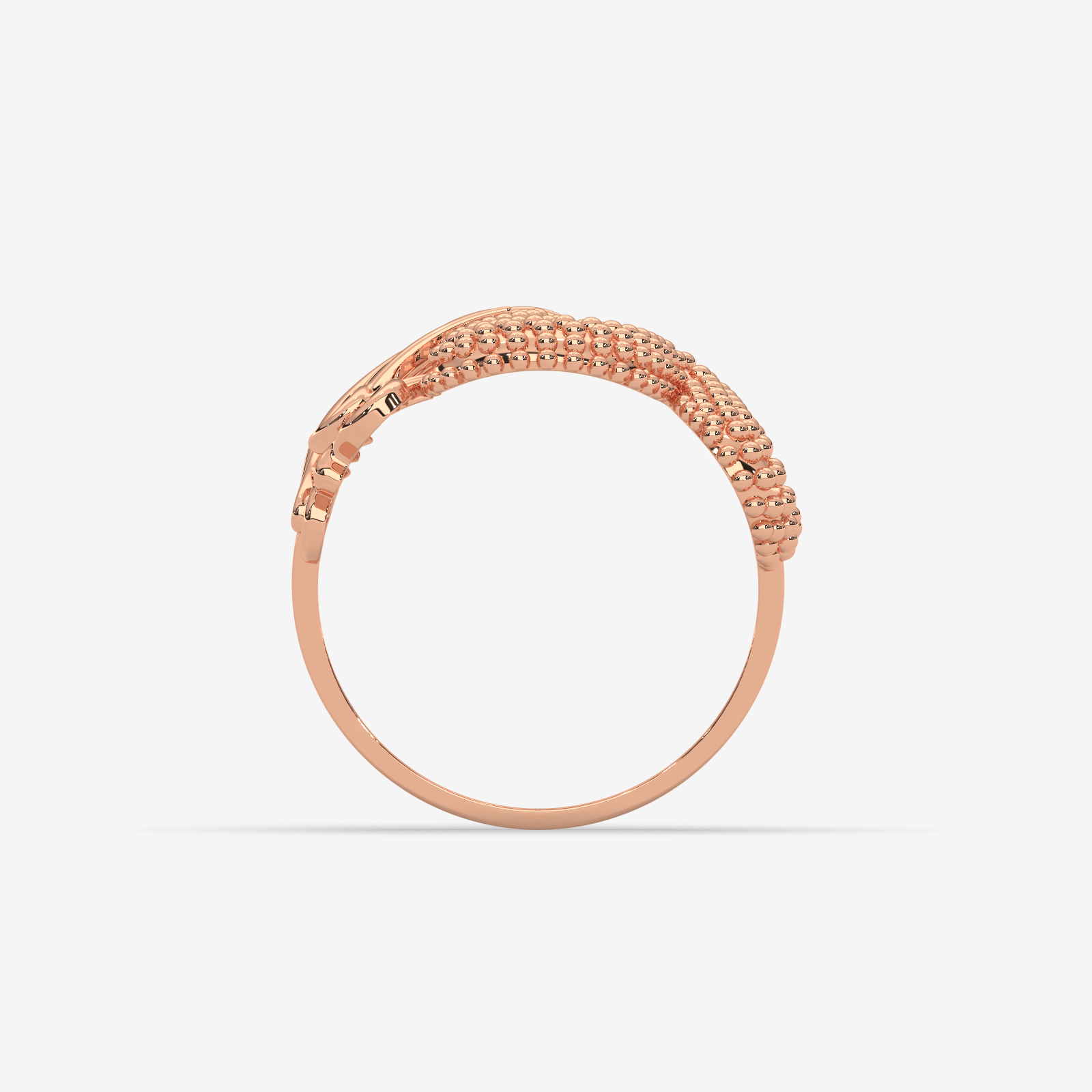 18k Gold Statement Ring for Women | Ornate Handcrafted Textured Design