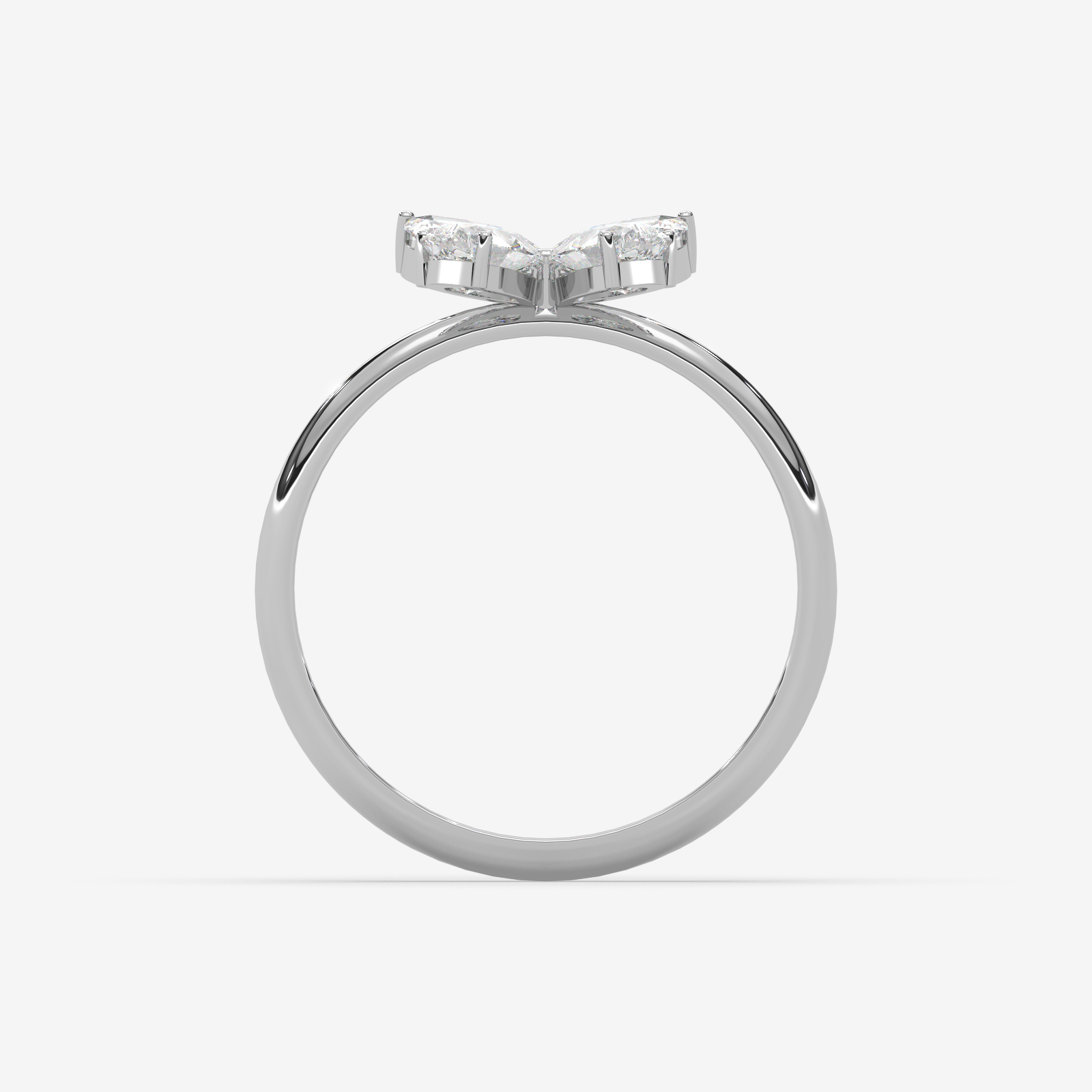 18K Gold Floral Cluster Diamond Ring