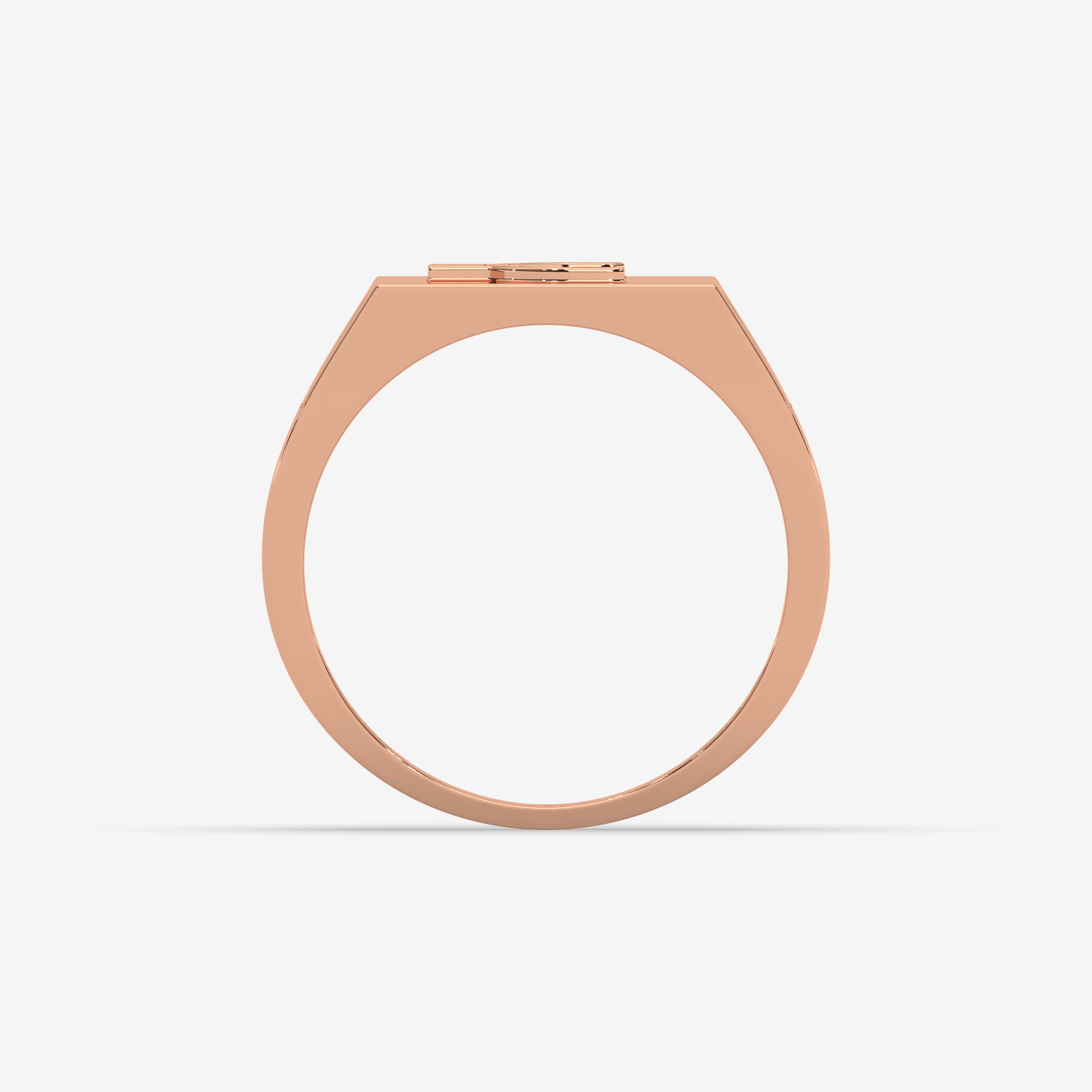 Men’s Solid Gold Euro Sign Signet Ring | Luxurious Currency Symbol Statement Band