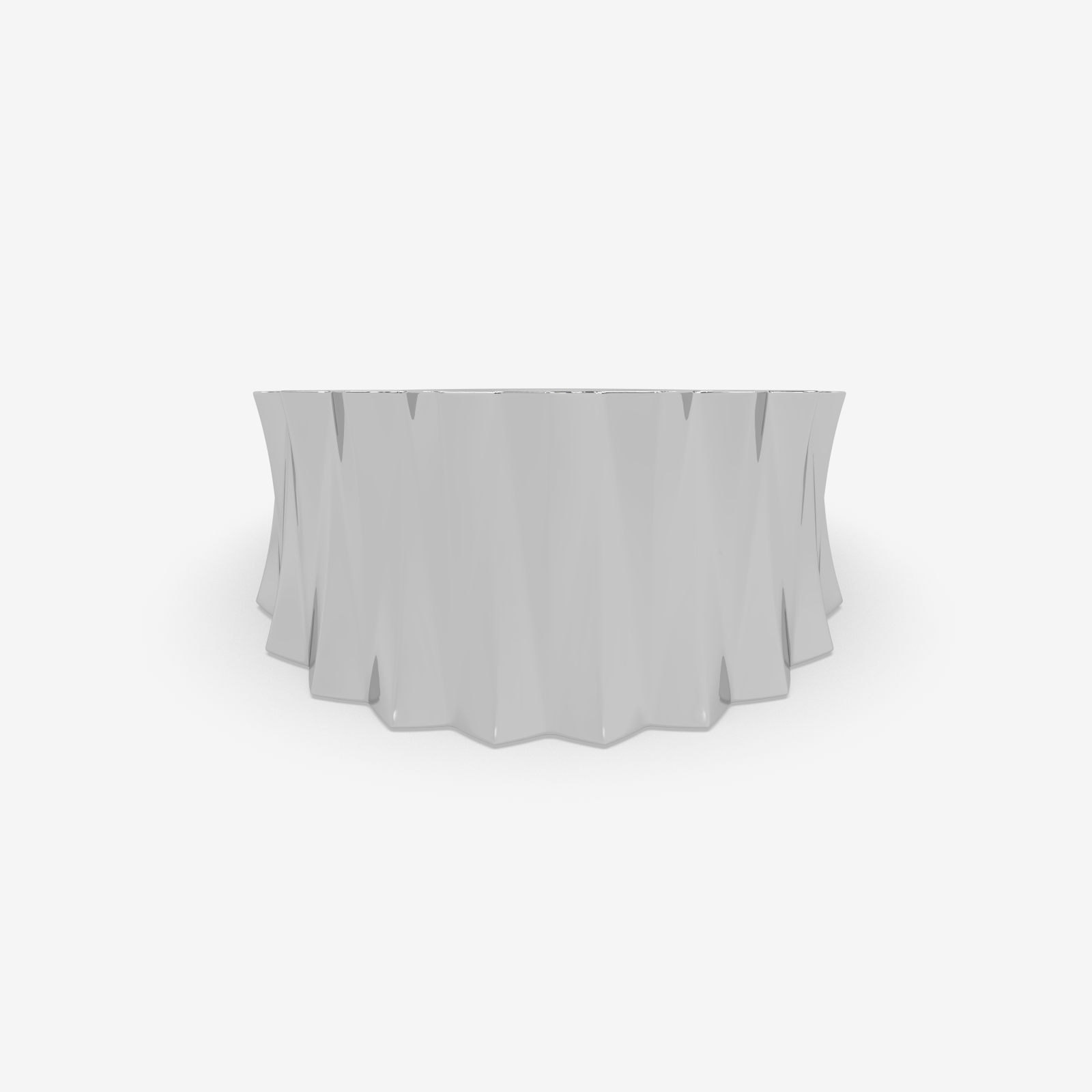Solid Gold Sculptural Band Ring | Bold Geometric Statement Ring for Men & Women