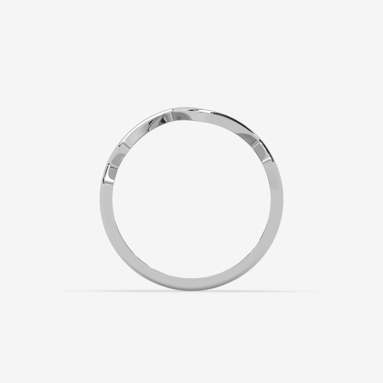 Solid Gold Zig Zag Statement Ring | Minimalist Geometric Chevron Band for Women