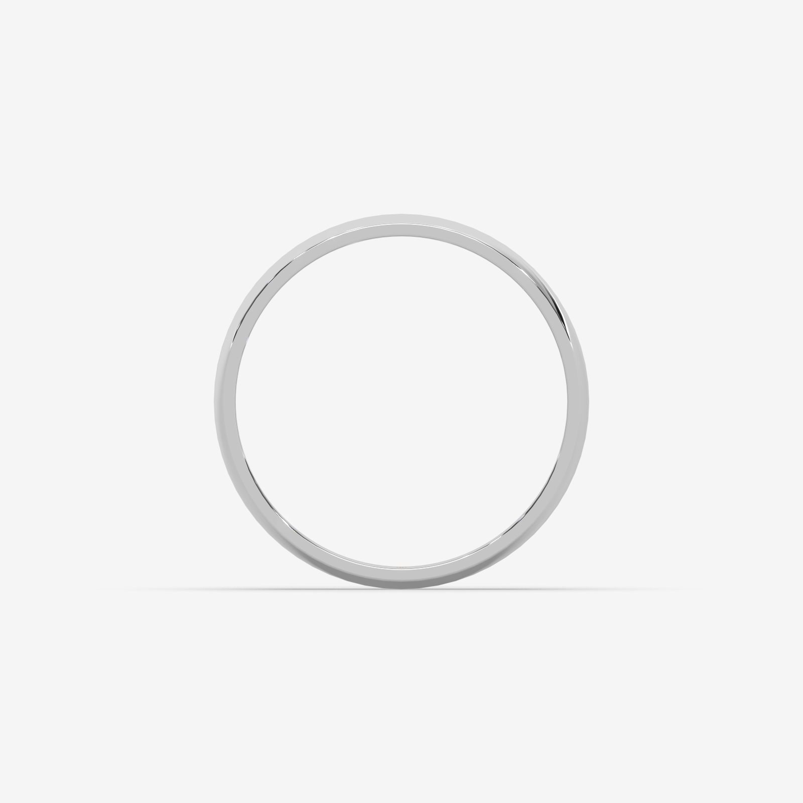 18K Solid Gold Dome Ring | Unisex Comfort-Fit High-Polished Wedding Band