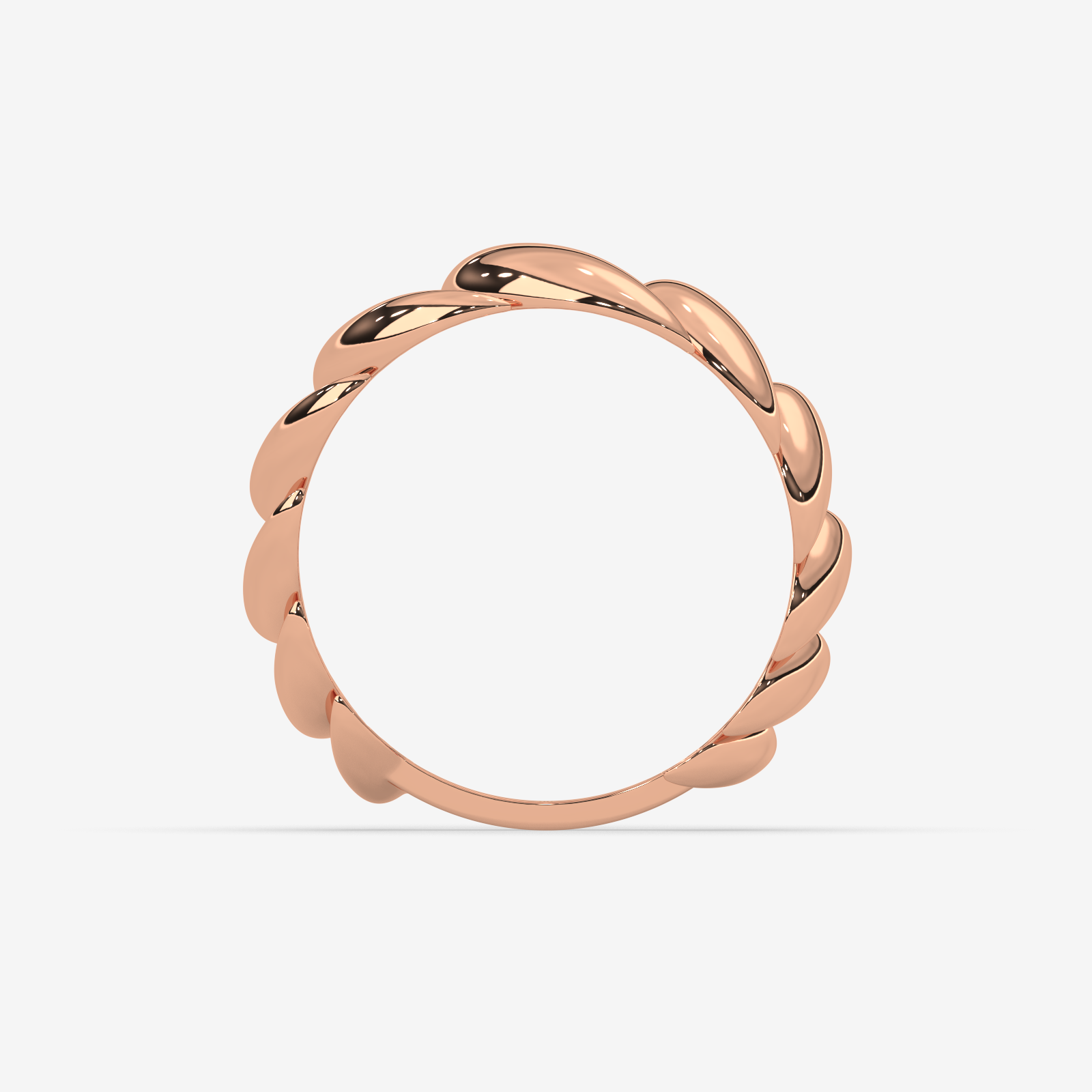 Sublime Solid Gold Swirling Statement Ring for Women | Handcrafted High-Polish Gold Band