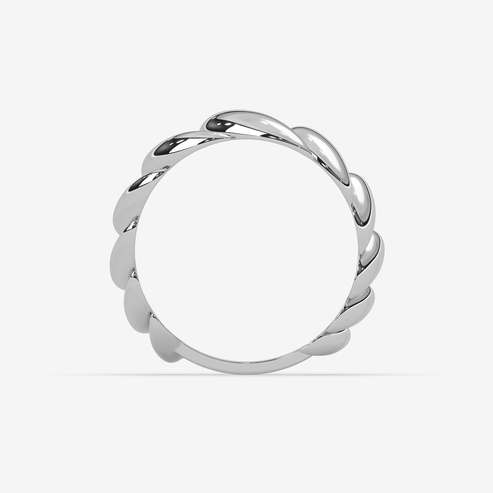 Sublime Solid Gold Swirling Statement Ring for Women | Handcrafted High-Polish Gold Band