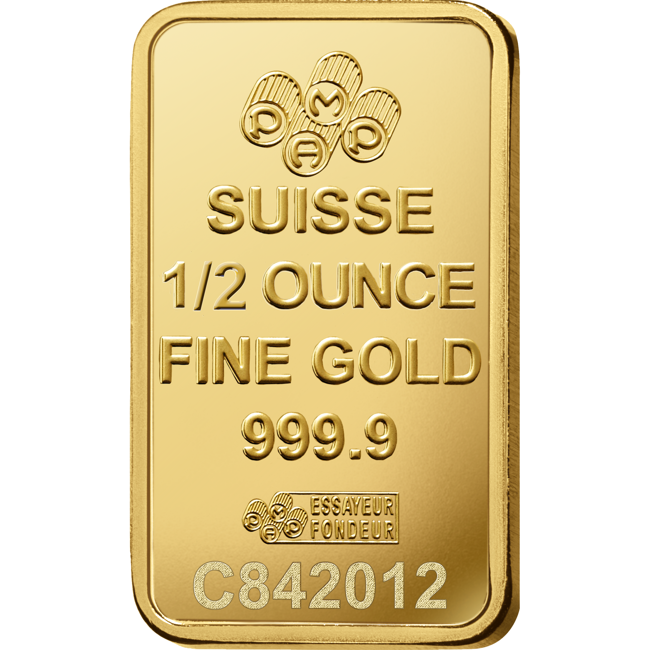1/2 OUNCE SUISSE PAMP GOLD BAR – 24K (999.9) PURE GOLD – SEALED & CERTIFIED