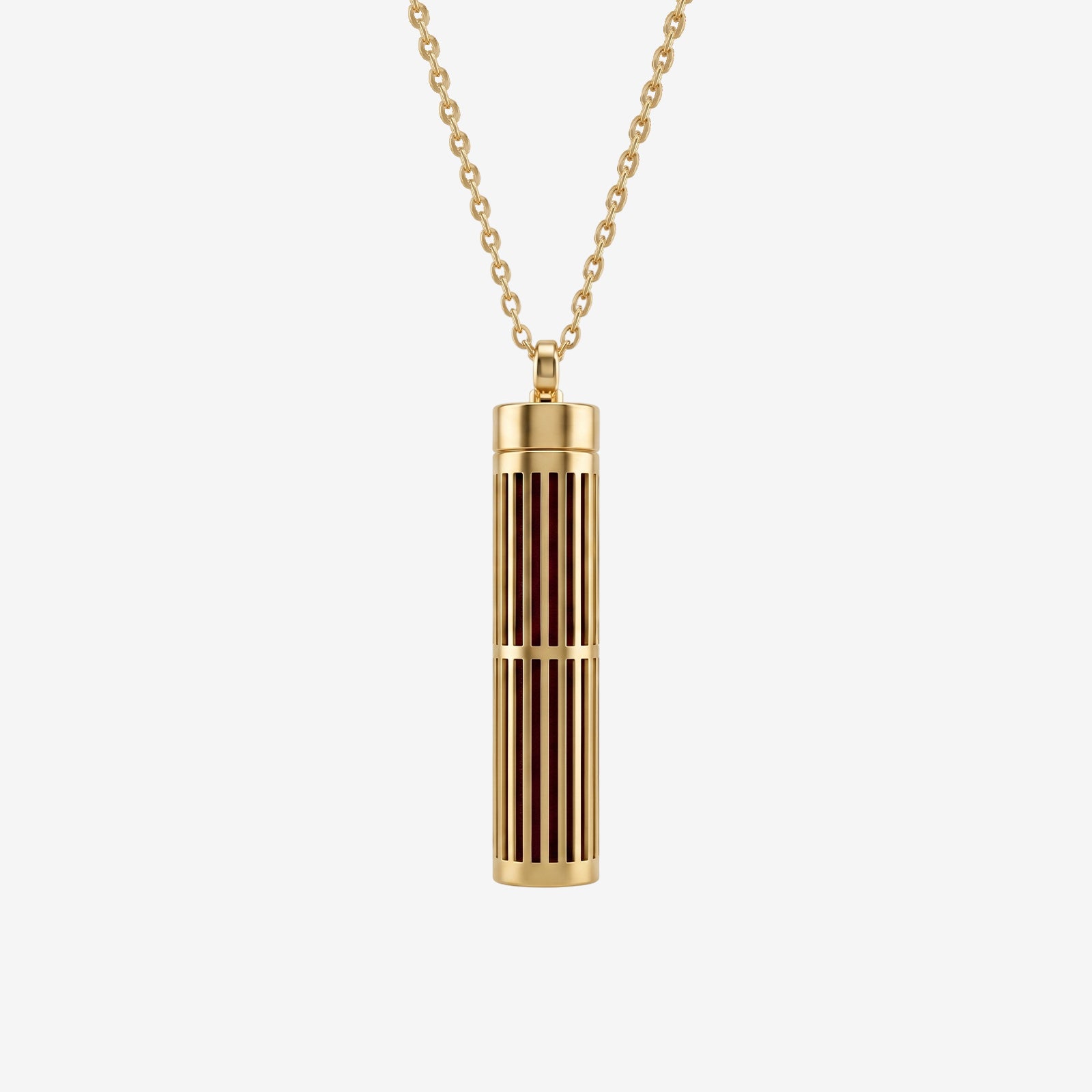 18k Gold Aromatherapy Pendant Necklace | Luxury Scent Diffuser