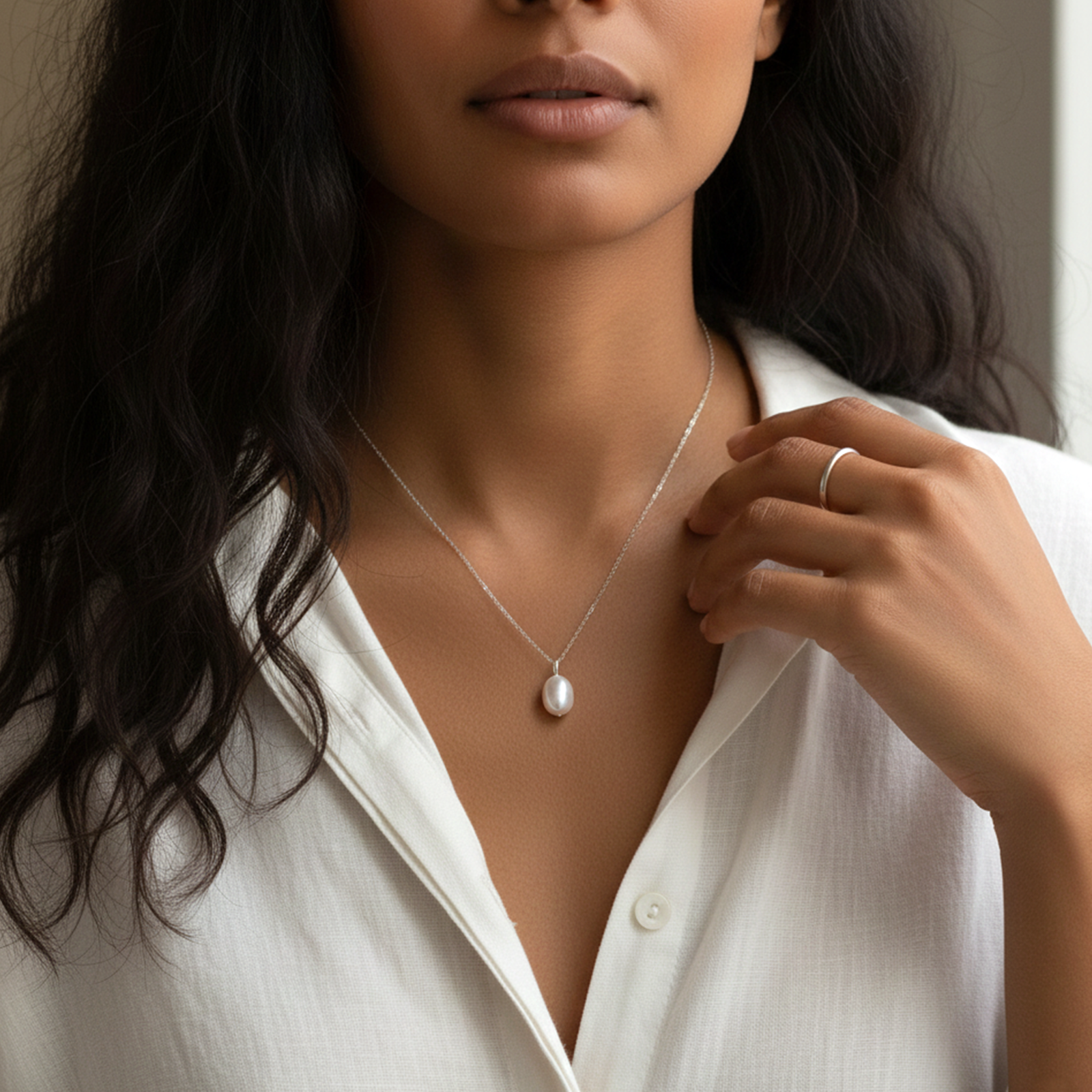 Personalized Birthstone Necklace | Dainty 18K Gold Pendant