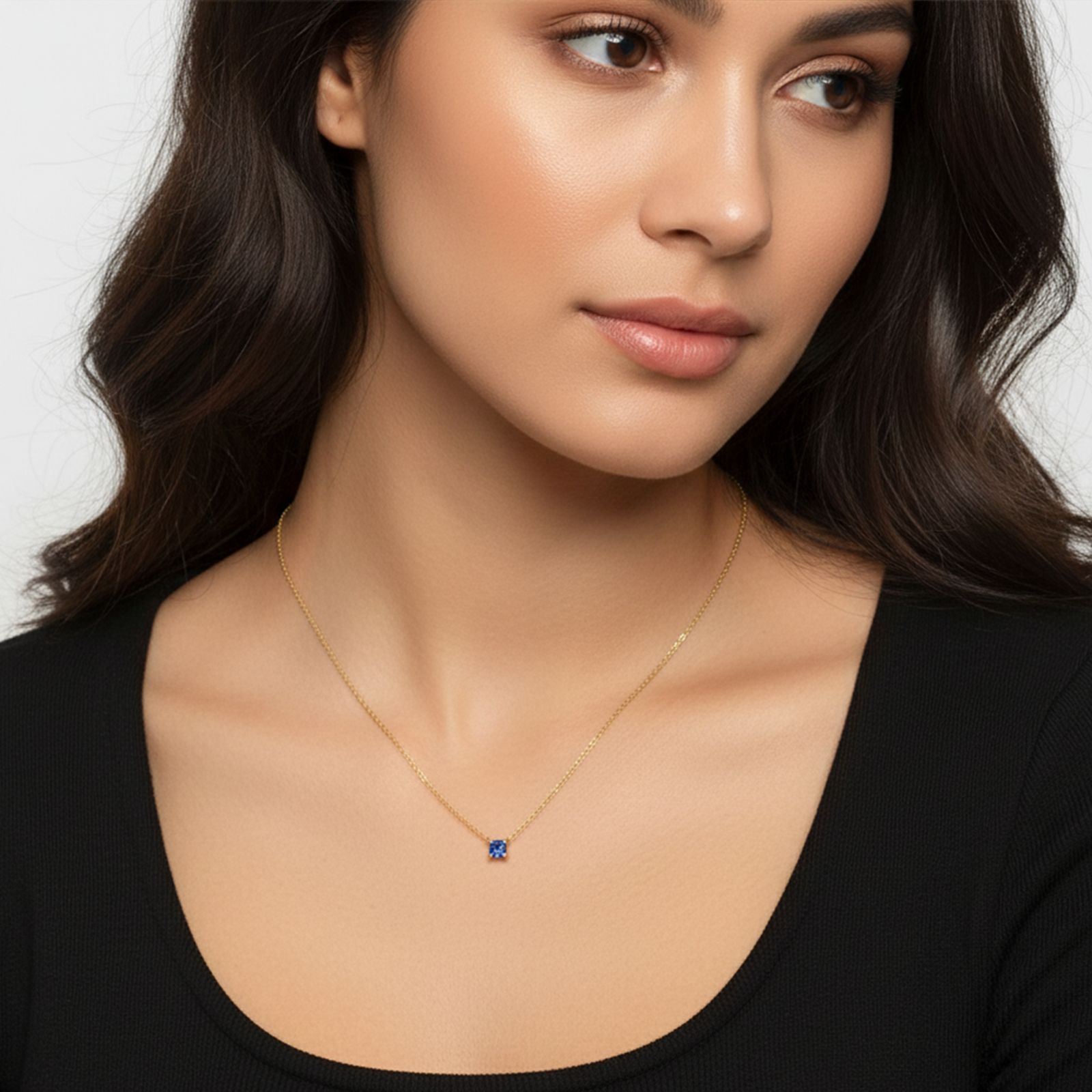 18K Gold Custom Birthstone Necklace | Perfect Gift for Her