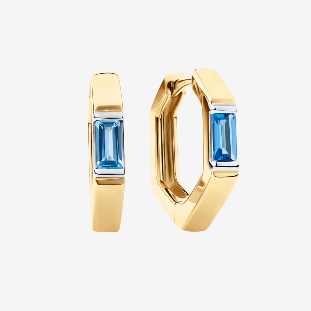 Personalized Birthstone Huggie Hoop Earrings | Gold & Gemstone Jewelry