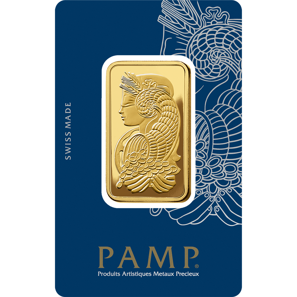 1 OUNCE SUISSE PAMP GOLD BAR – 24K (999.9) PURE GOLD – SEALED & CERTIFIED