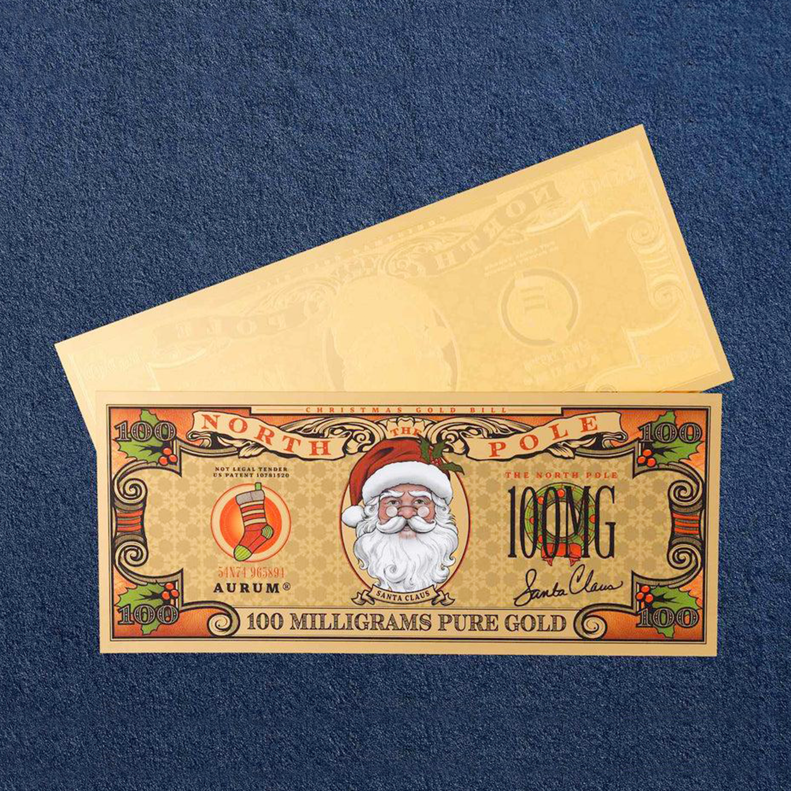 Christmas Santa’s 24K Gold Note Limited Edition Souvenir