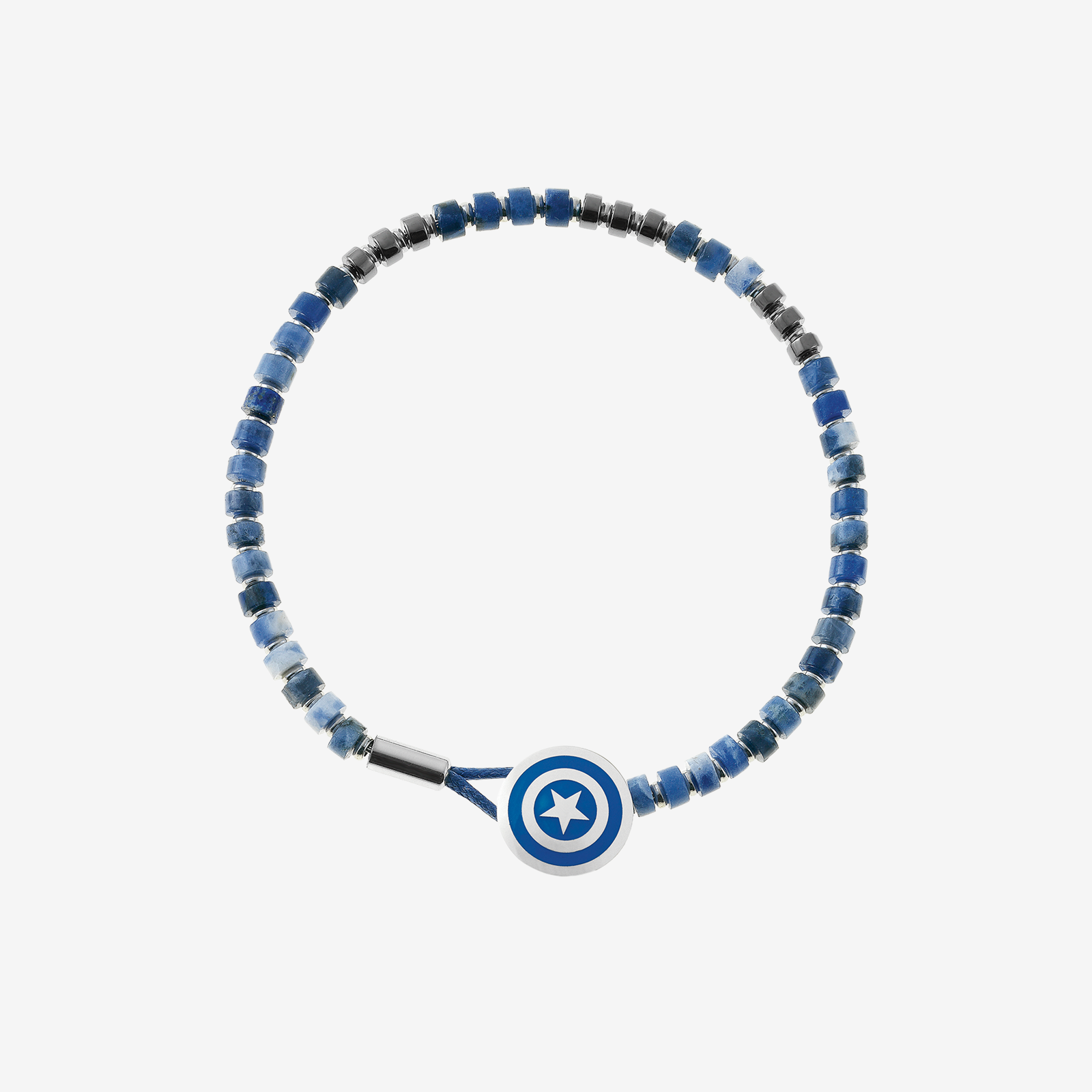 Marvel Captain America Shield Beaded Bracelet – Adult Size