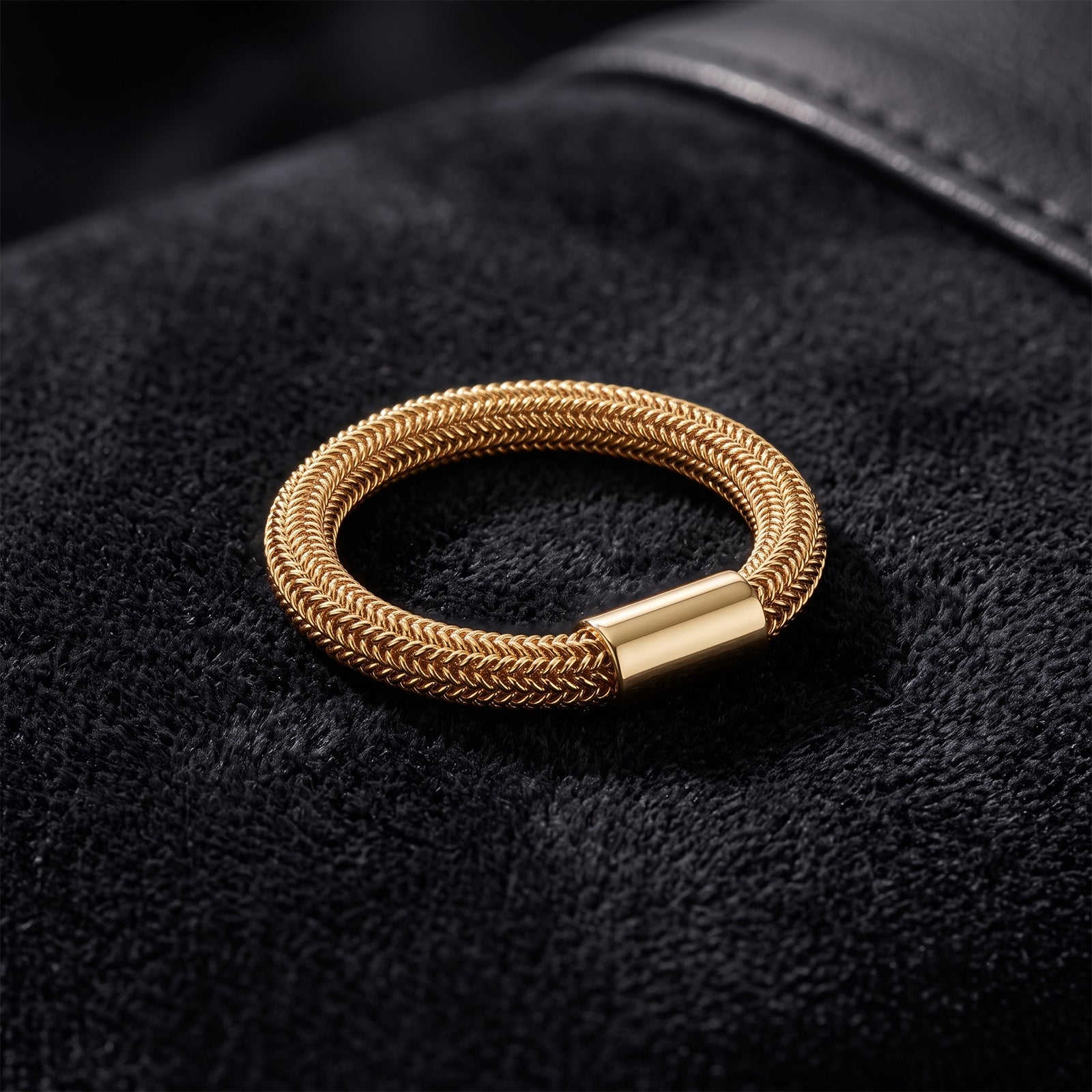18K Gold Flexible Mesh Ring | GoldFlex Jewellery Collection