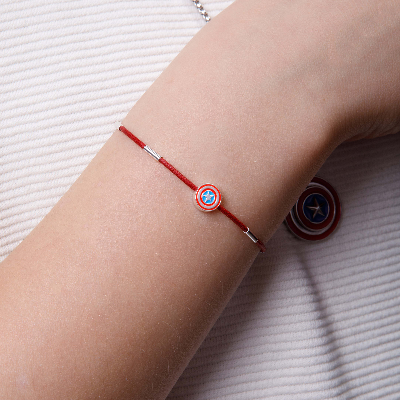 Captain America Kids Bracelet – 925 Sterling Silver