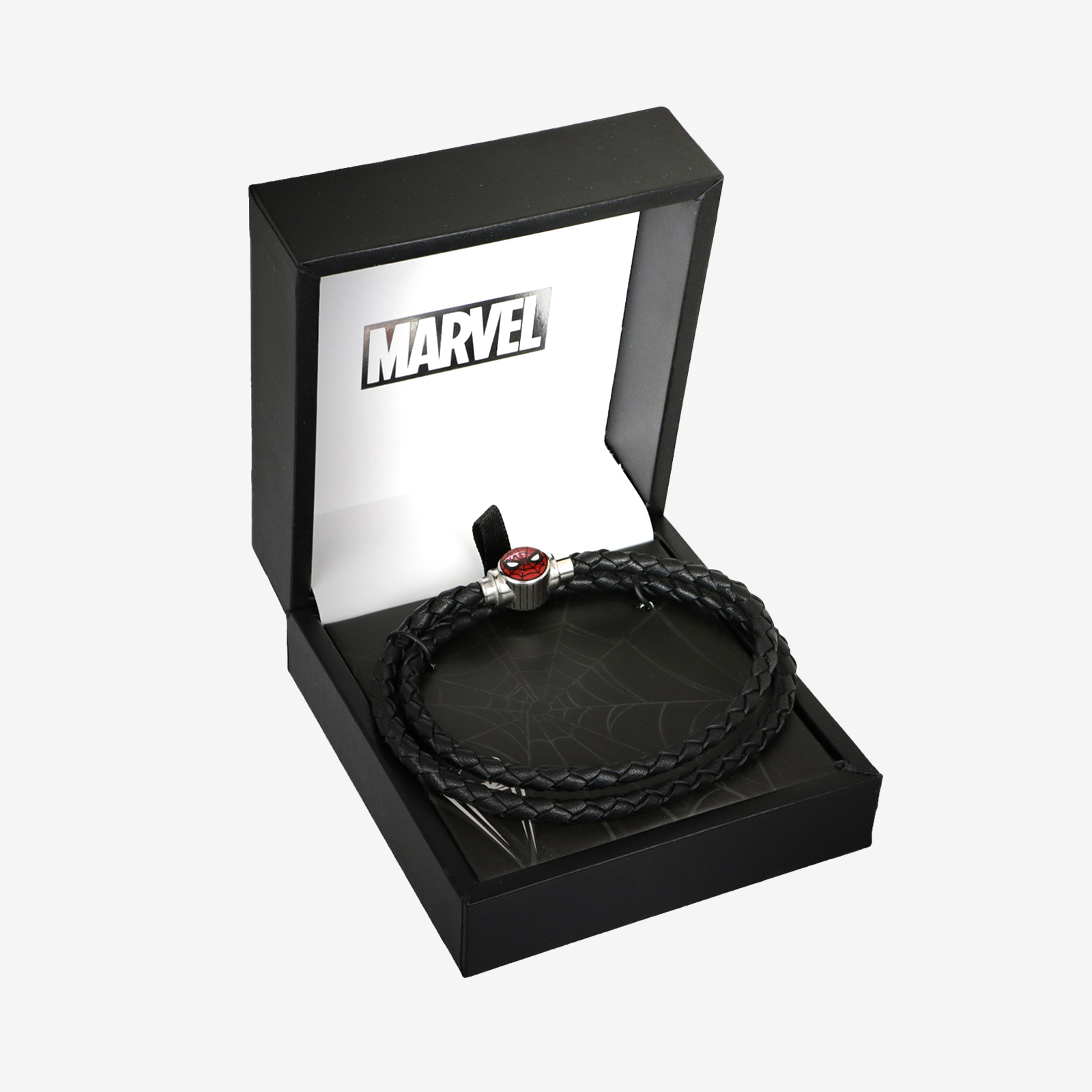 Marvel Spider-Man Braided Leather Bracelet – Adult Size