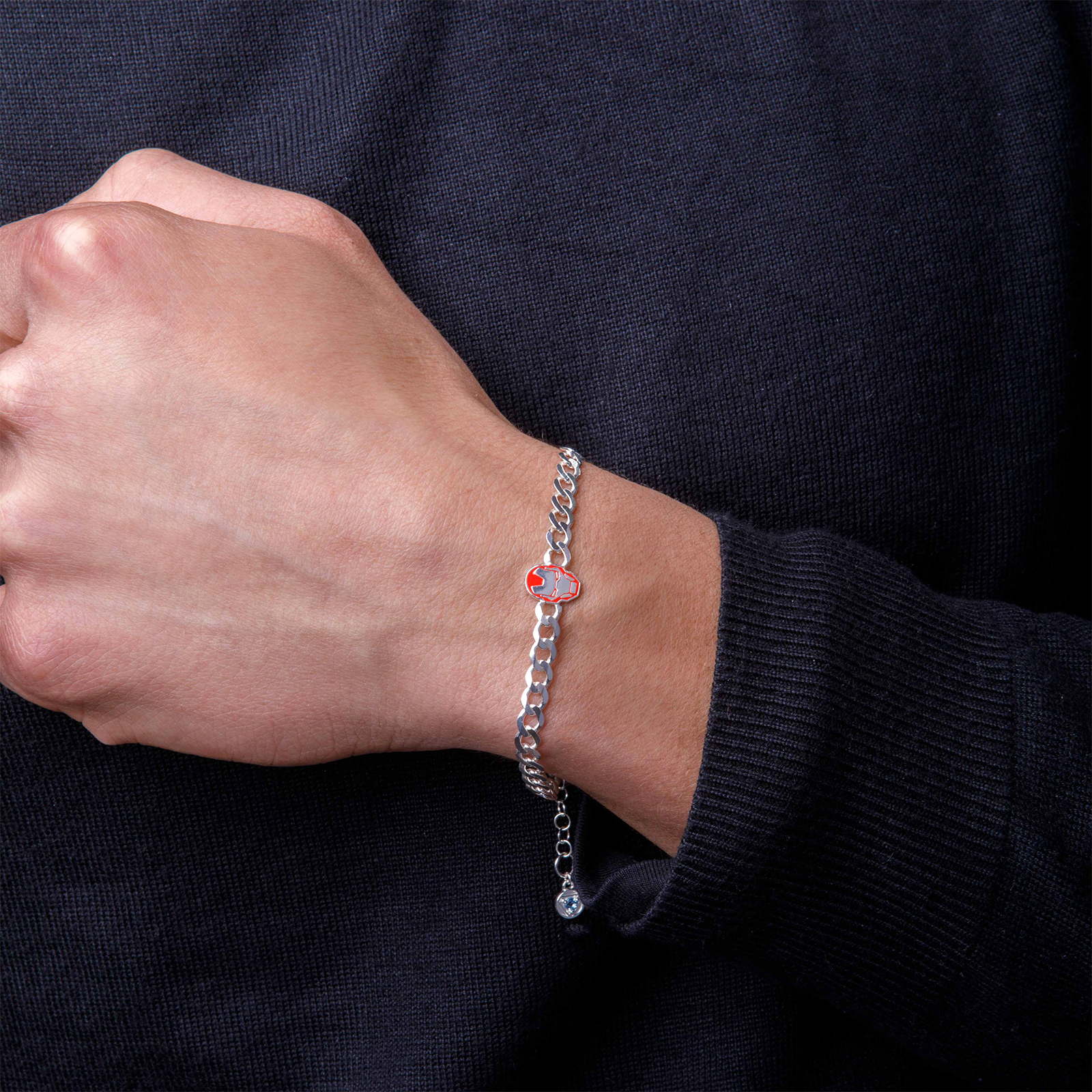 Marvel Iron Man Adult Bracelet – 925 Sterling Silver