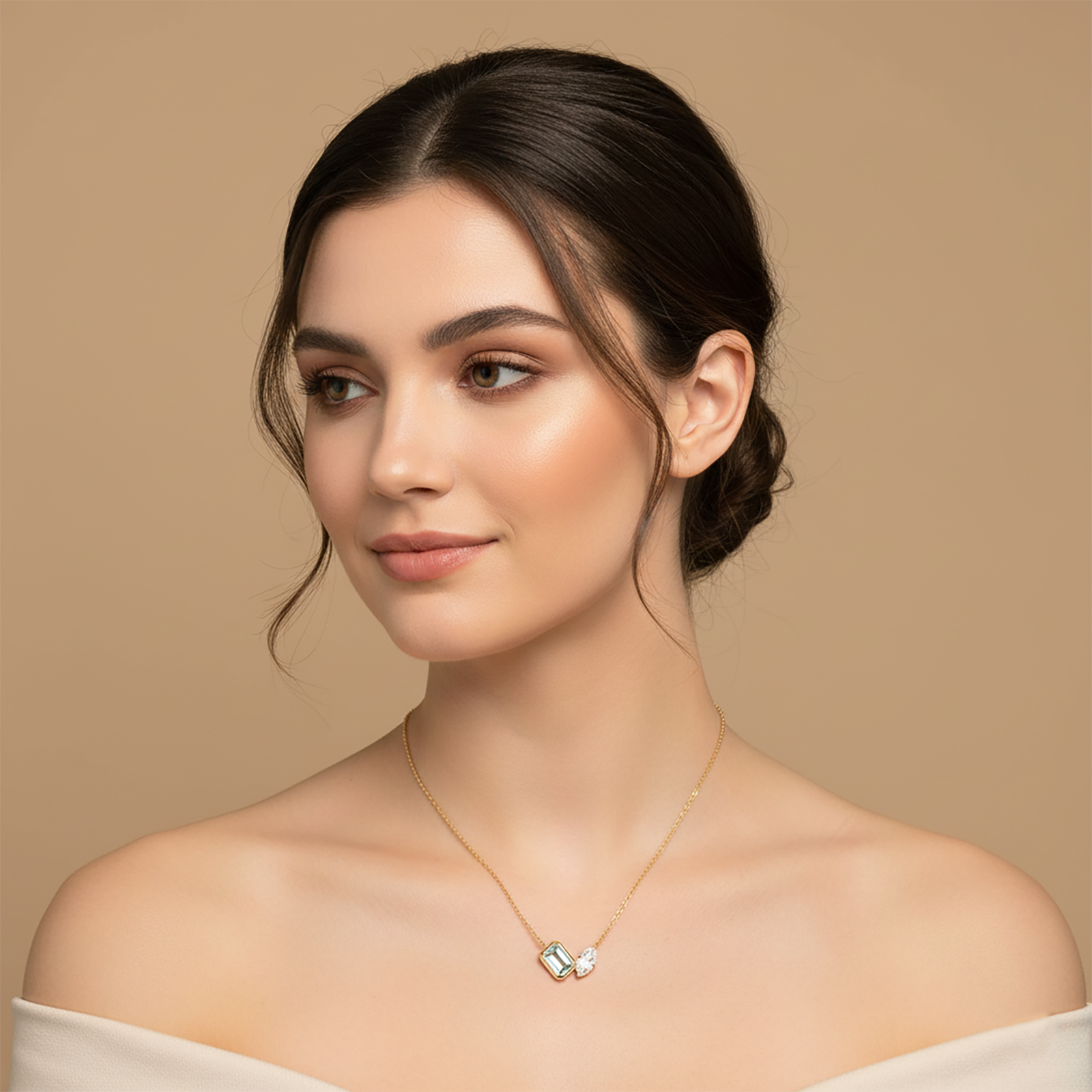 Personalized Birthstone Necklace | Dainty 18K Gold Gemstone Jewelry