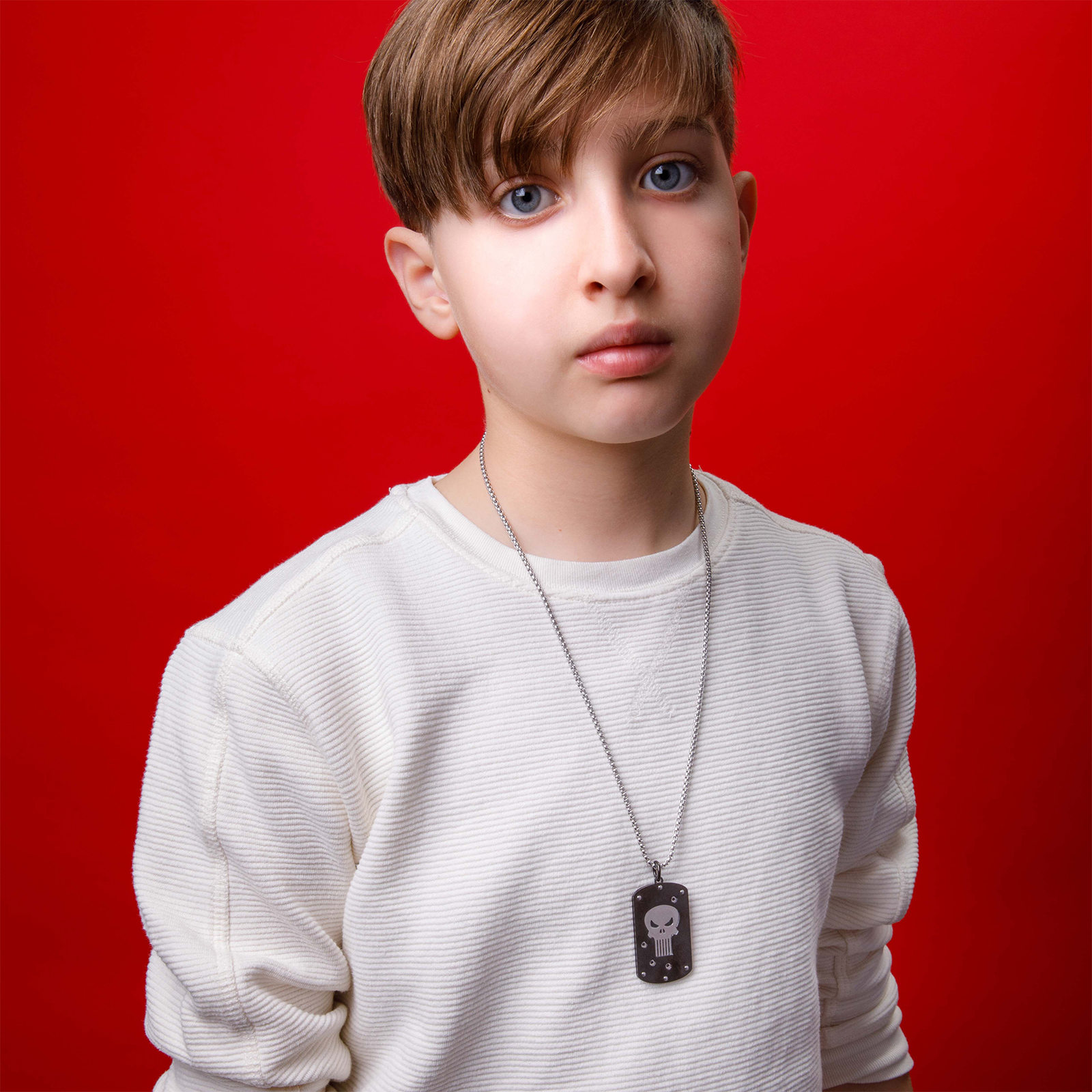 Punisher Skull Kids Necklace – Stainless Steel