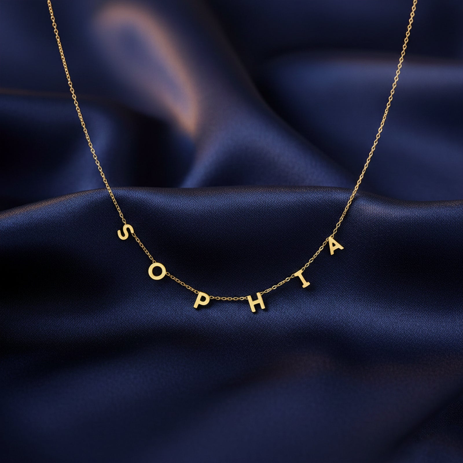Personalized 18k Gold Name Necklace | Custom Dainty Initial Necklace for Women