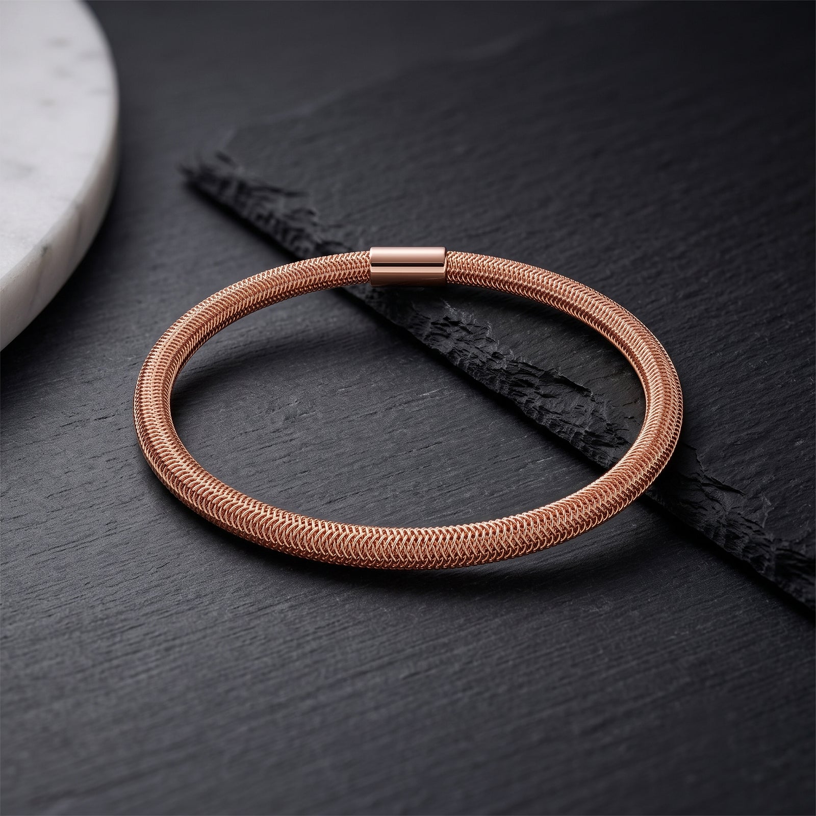 GoldFlex 18k Gold Mesh Stretch Bracelet | Flexible Everyday Luxury