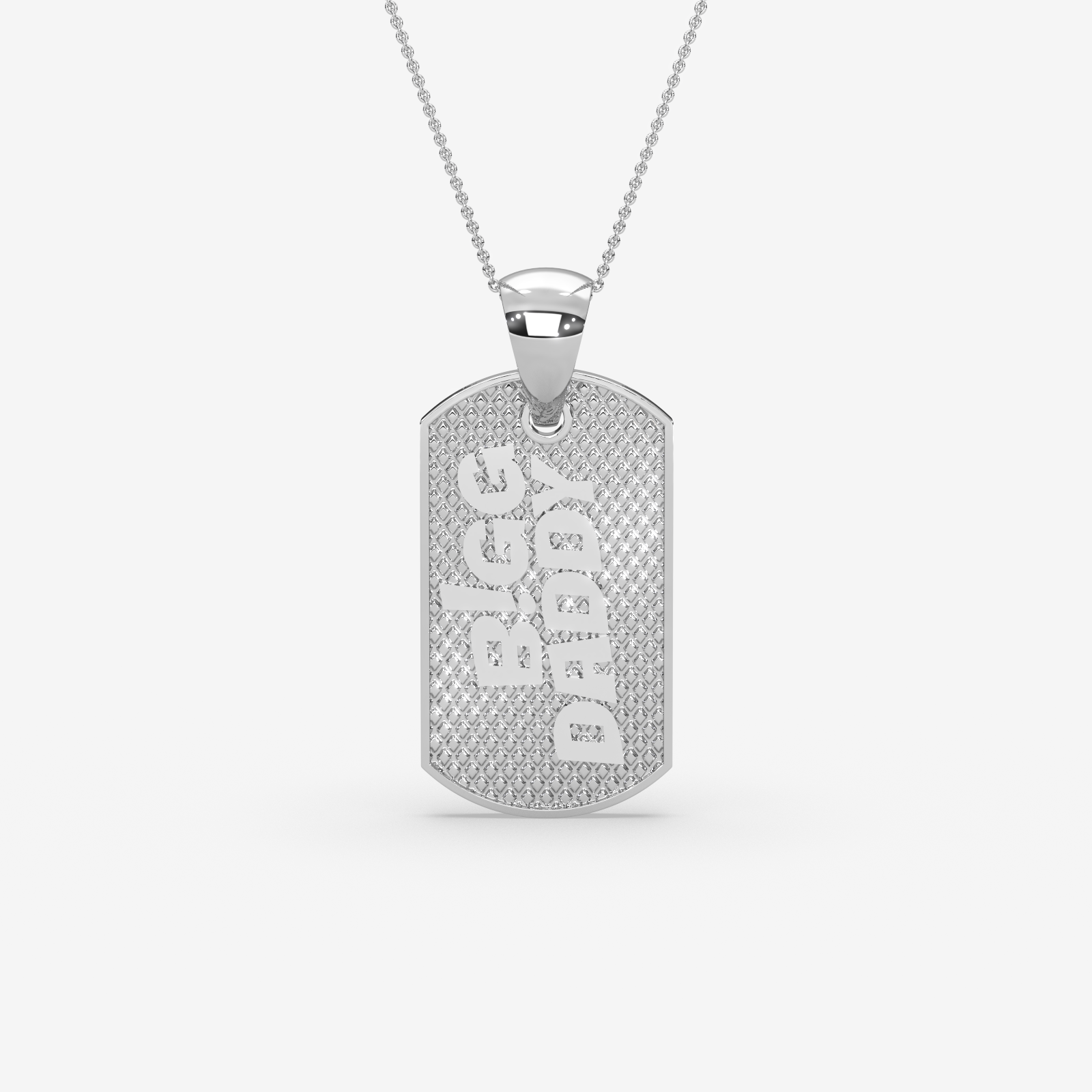 Bigg Daddy Gold Dog Tag Pendant | Personalized Men's Jewelry